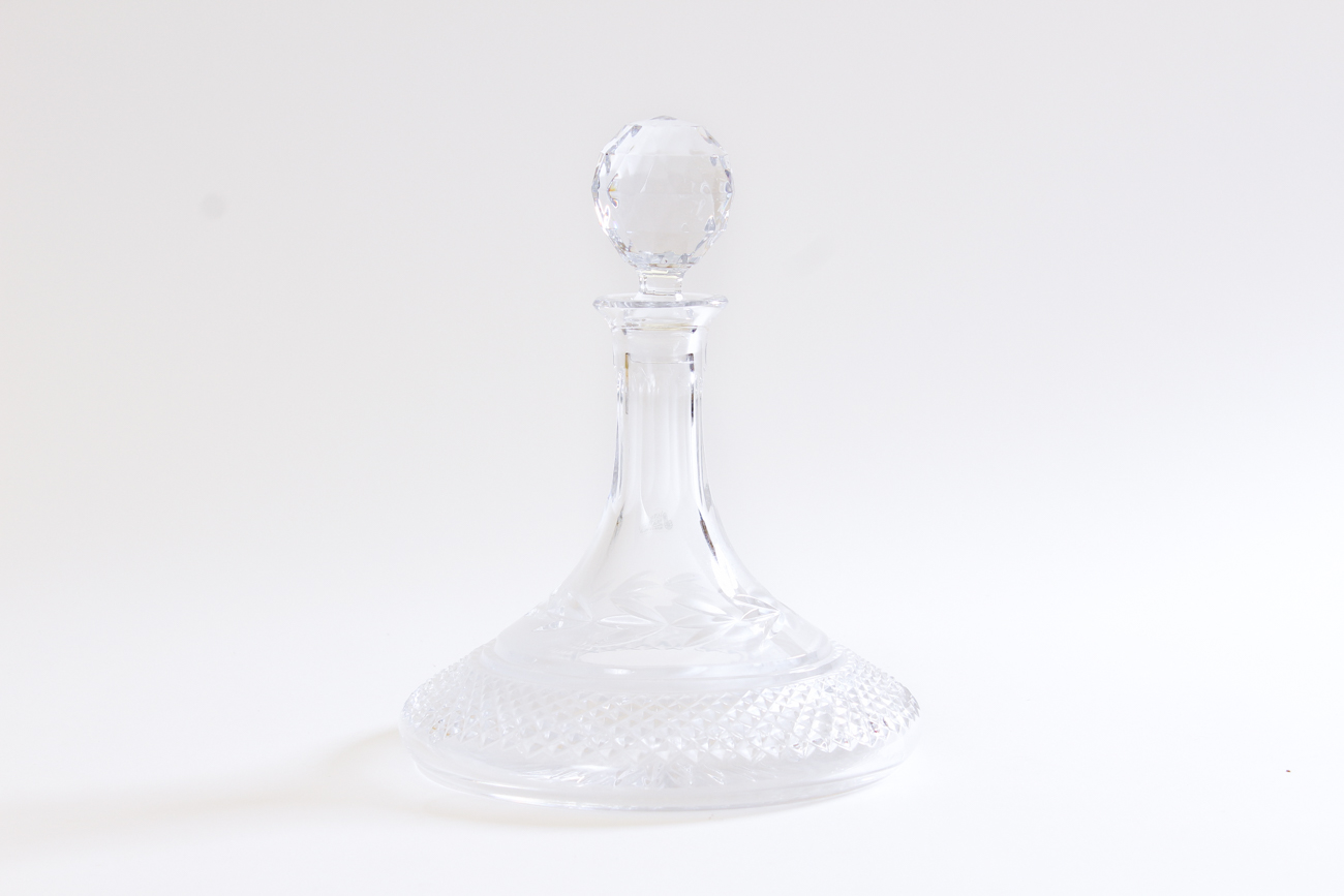 Galway Crystal "Leah" Brandy Decanter Set