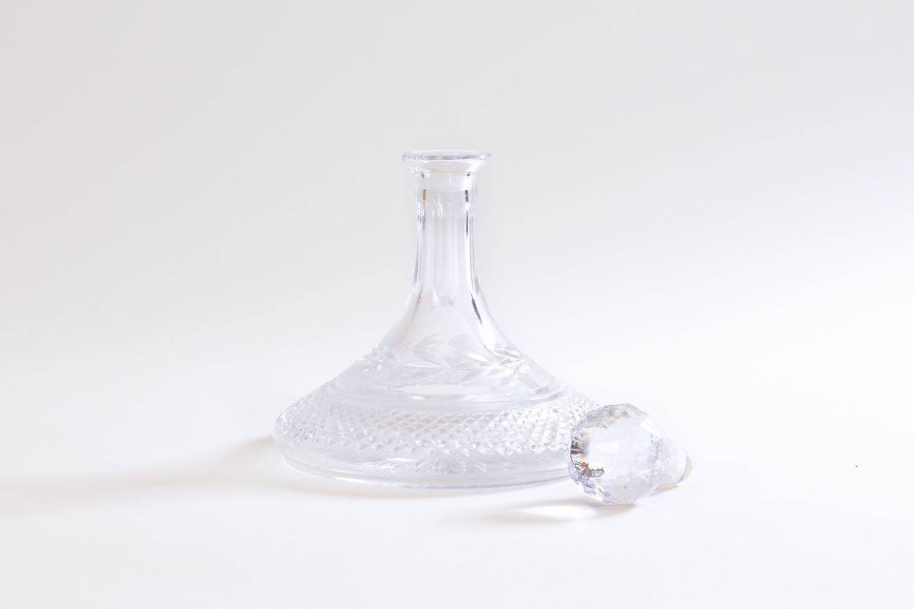 Galway Crystal "Leah" Brandy Decanter Set