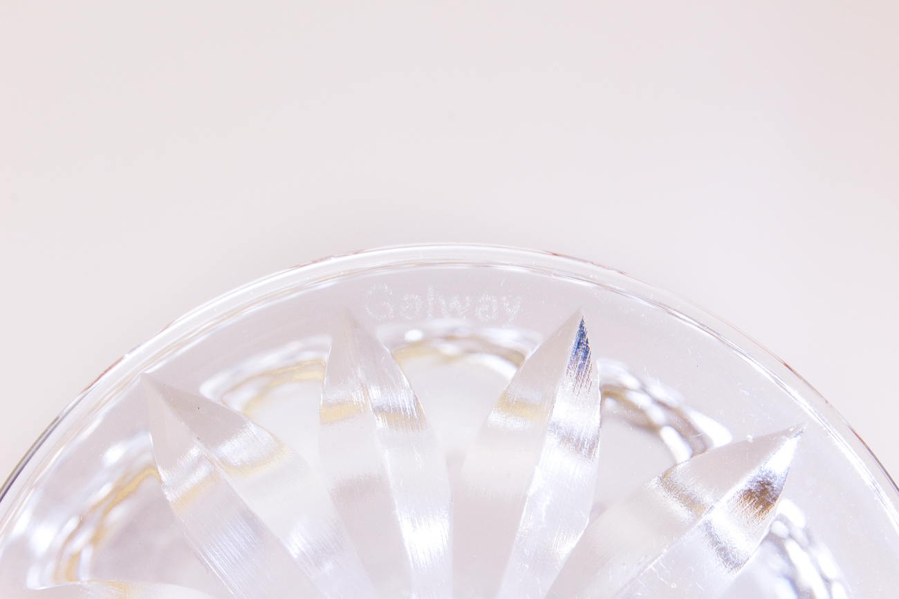 Galway Crystal "Leah" Brandy Decanter Set