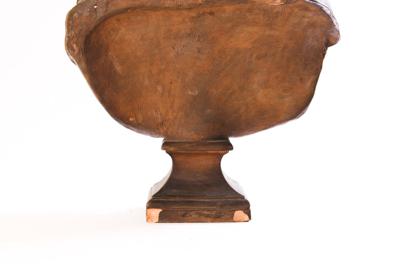 Terracotta Bust After Felix Lecomte of Marie Antoinette