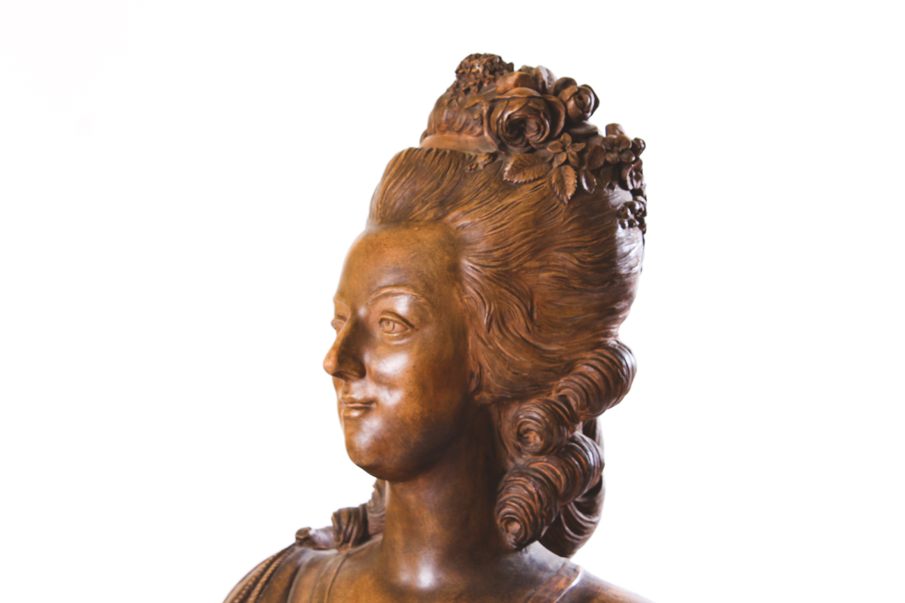 Terracotta Bust After Felix Lecomte of Marie Antoinette