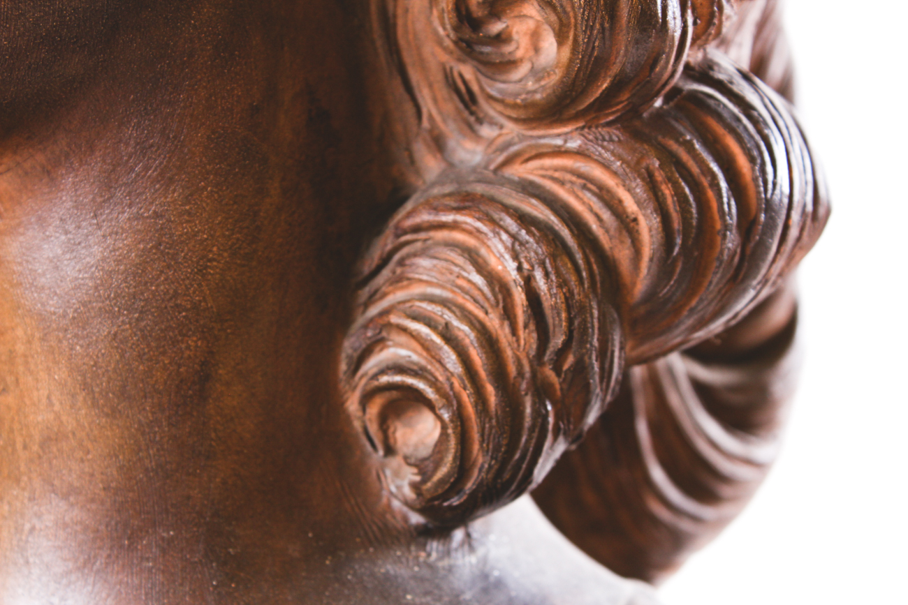 Terracotta Bust After Felix Lecomte of Marie Antoinette