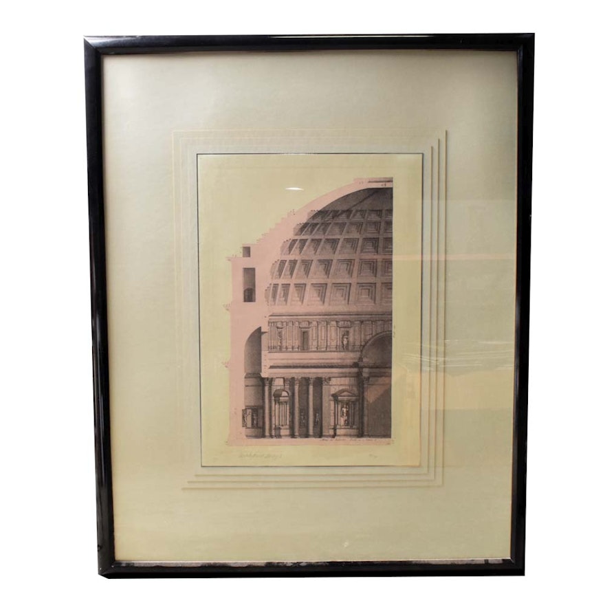 Limited Edition Lithograph "Architectural Study I"