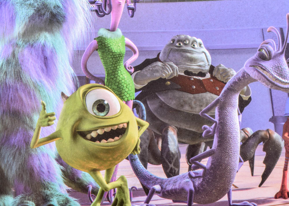 Disney Pixar Movie Stills featuring "Finding Nemo" and "Monsters Inc."