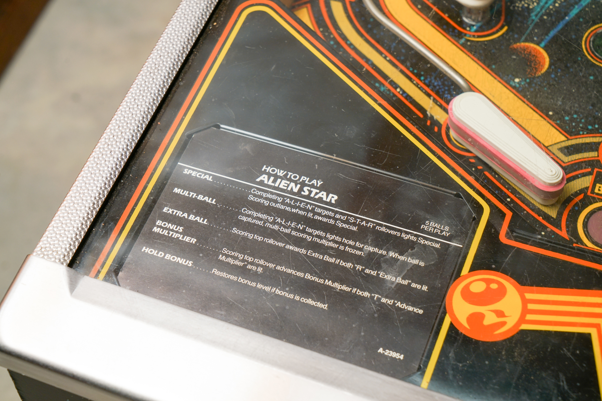 1984 Gottlieb "Alien Star" Pinball Machine