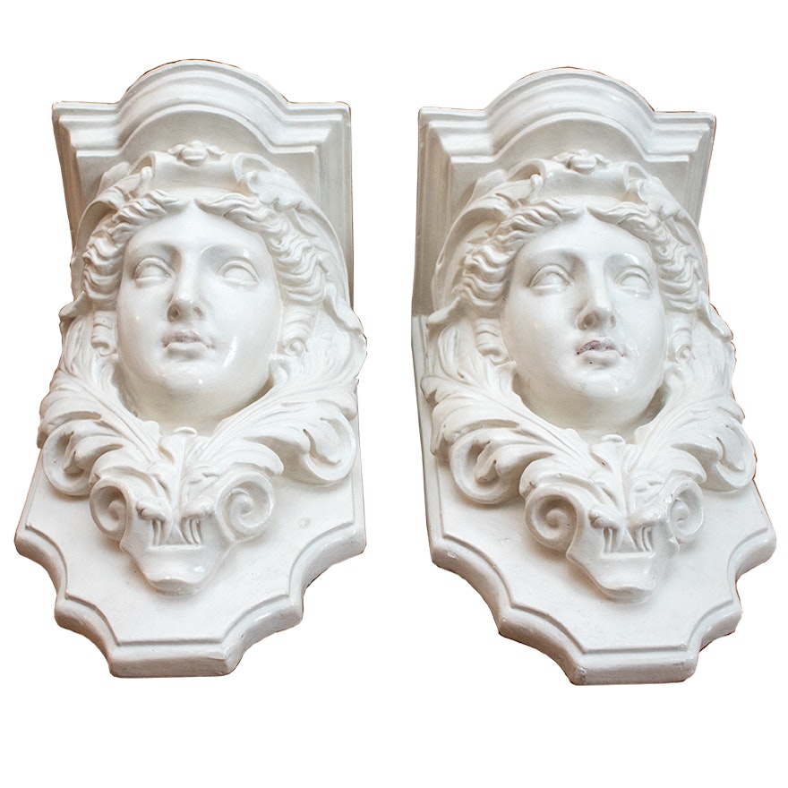 Classical Style Ceramic Wall Shelves