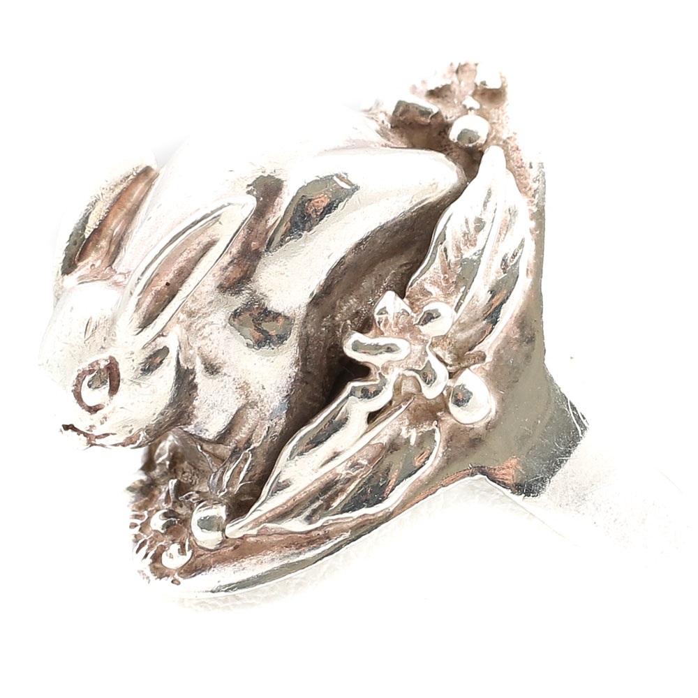 Sterling Silver Rabbit Ring
