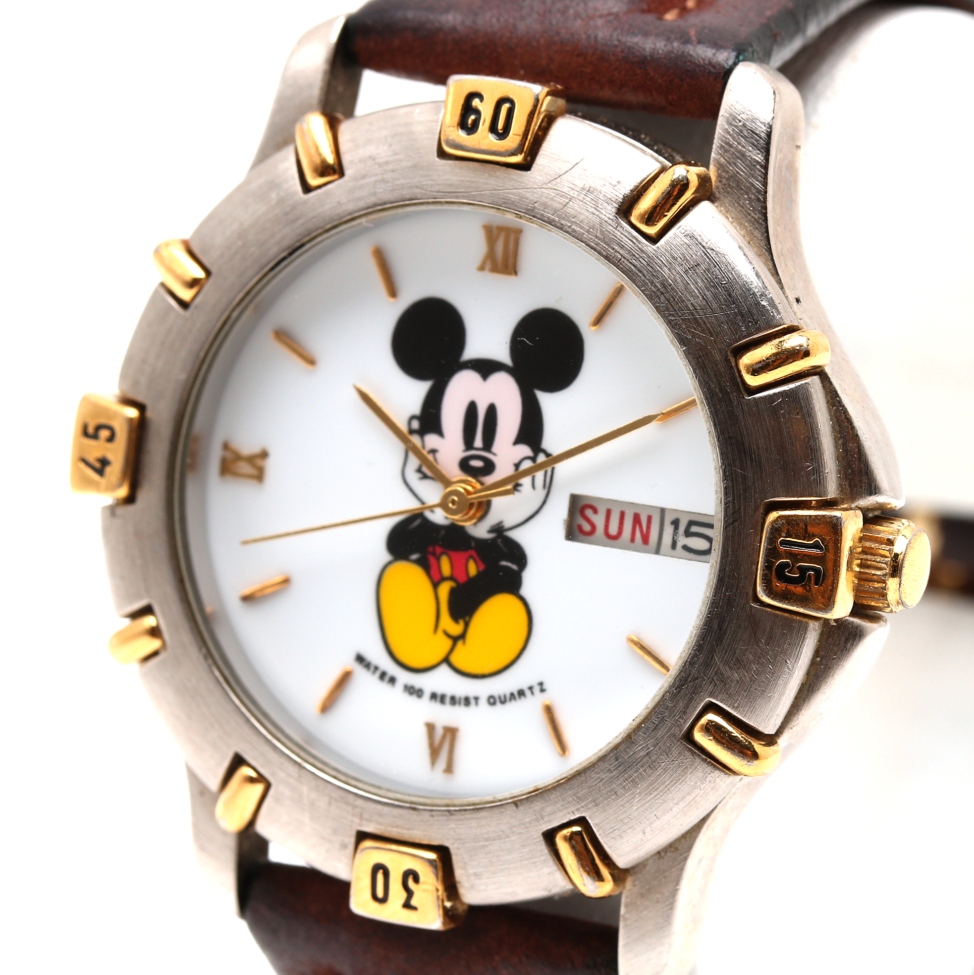 Disney Time Works Two Tone Mickey Mouse Watch