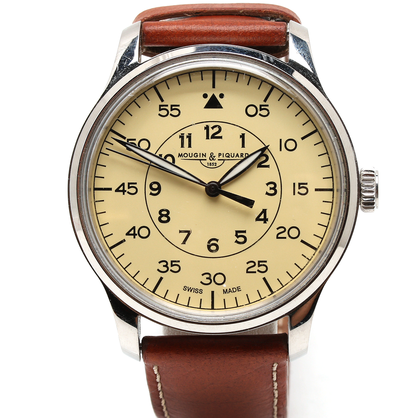 Mougin & Piquard Silver Tone Watch