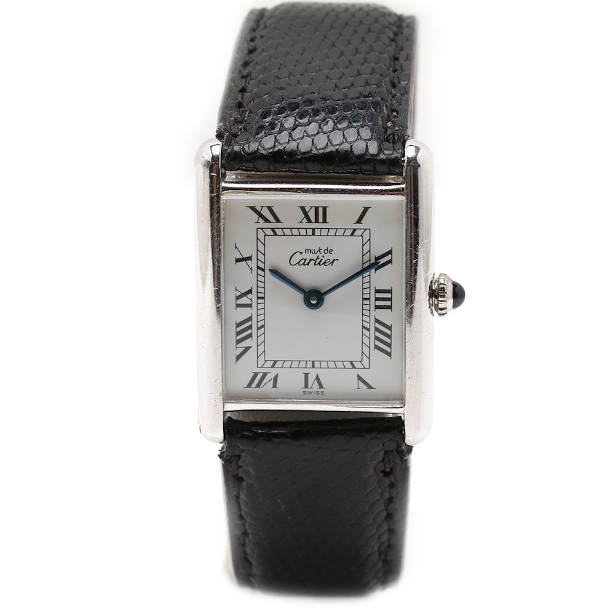 Must de Cartier Silver Tone Wrist Watch