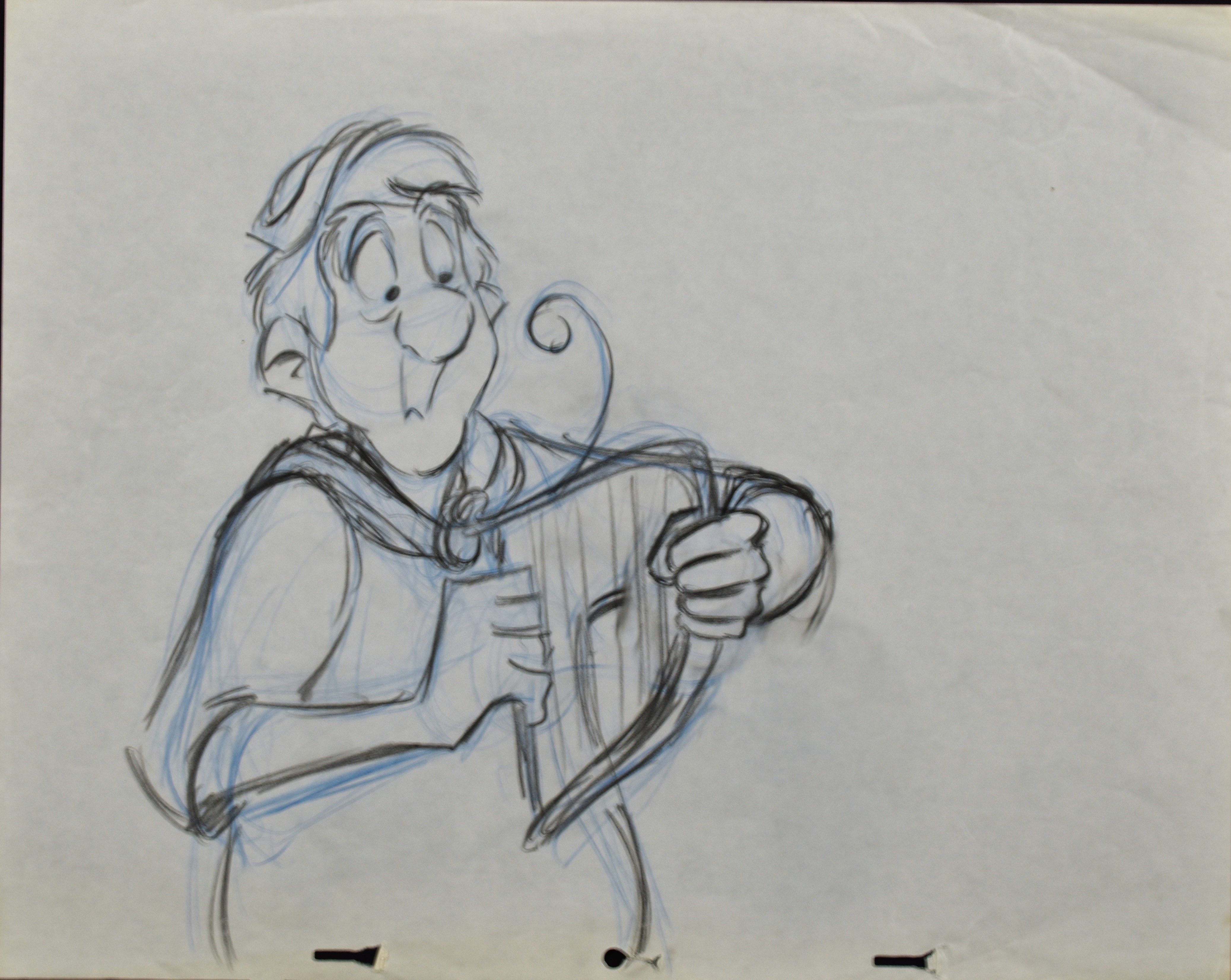 Disney's Black Cauldron -Set of Production Drawings - Taran, Fflewddur,Eilonwy