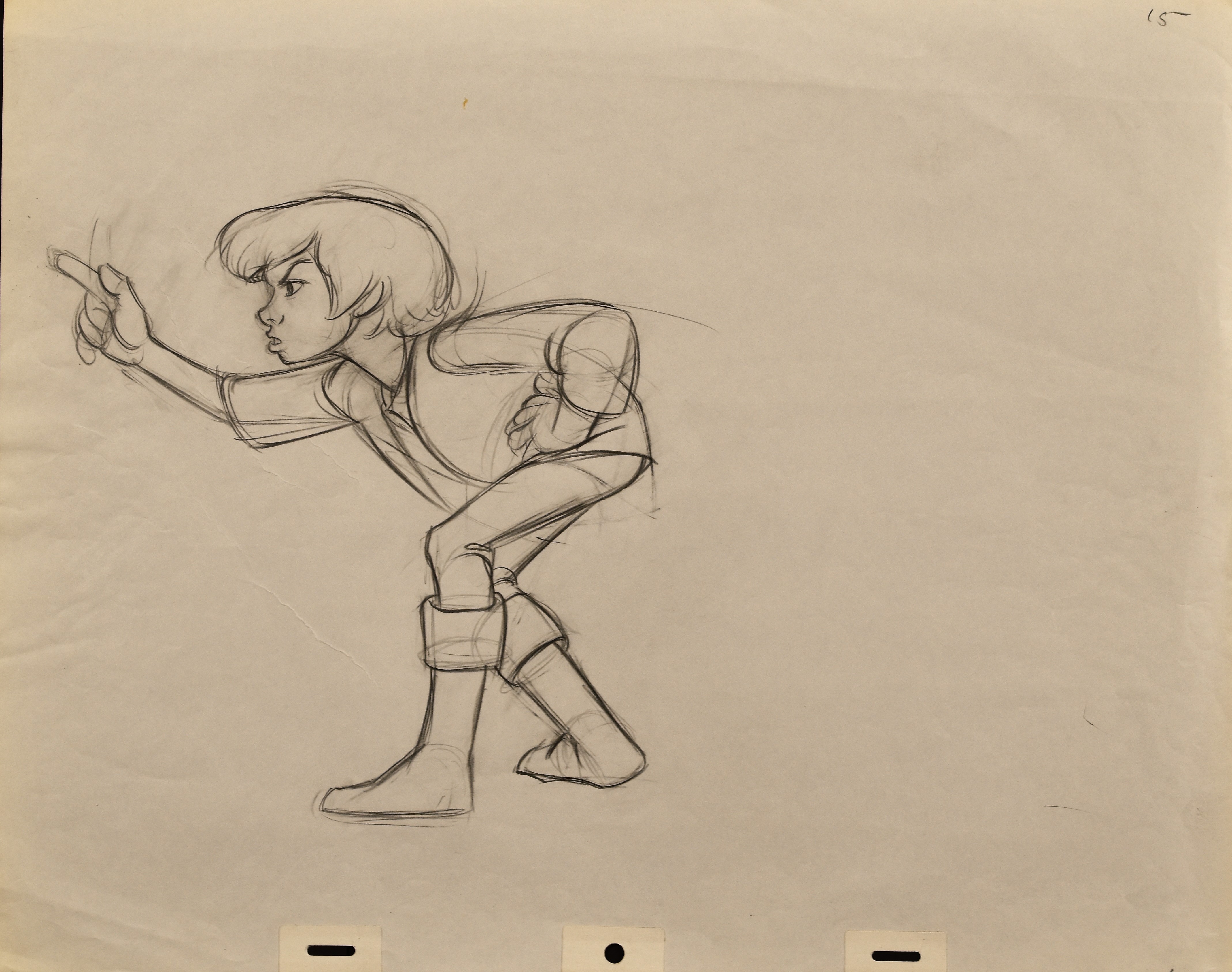 Disney's Black Cauldron -Set of Production Drawings - Taran, Fflewddur,Eilonwy