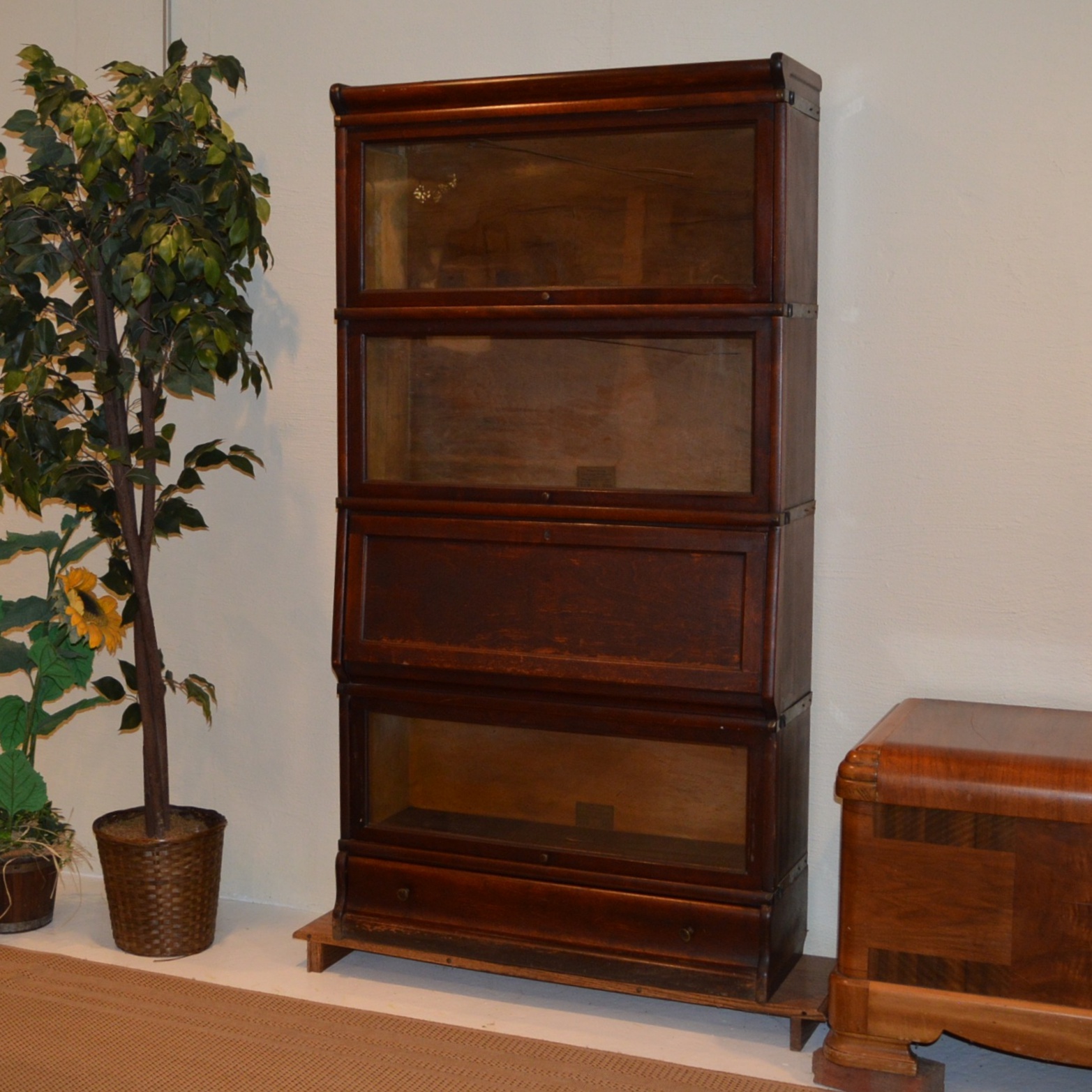 Antique Globe - Wernicke Sectional Bookcase