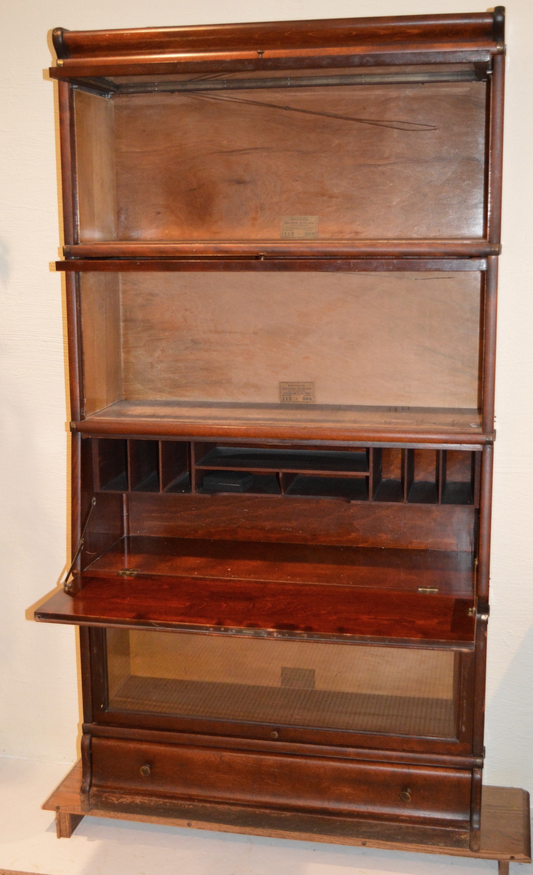 Antique Globe - Wernicke Sectional Bookcase