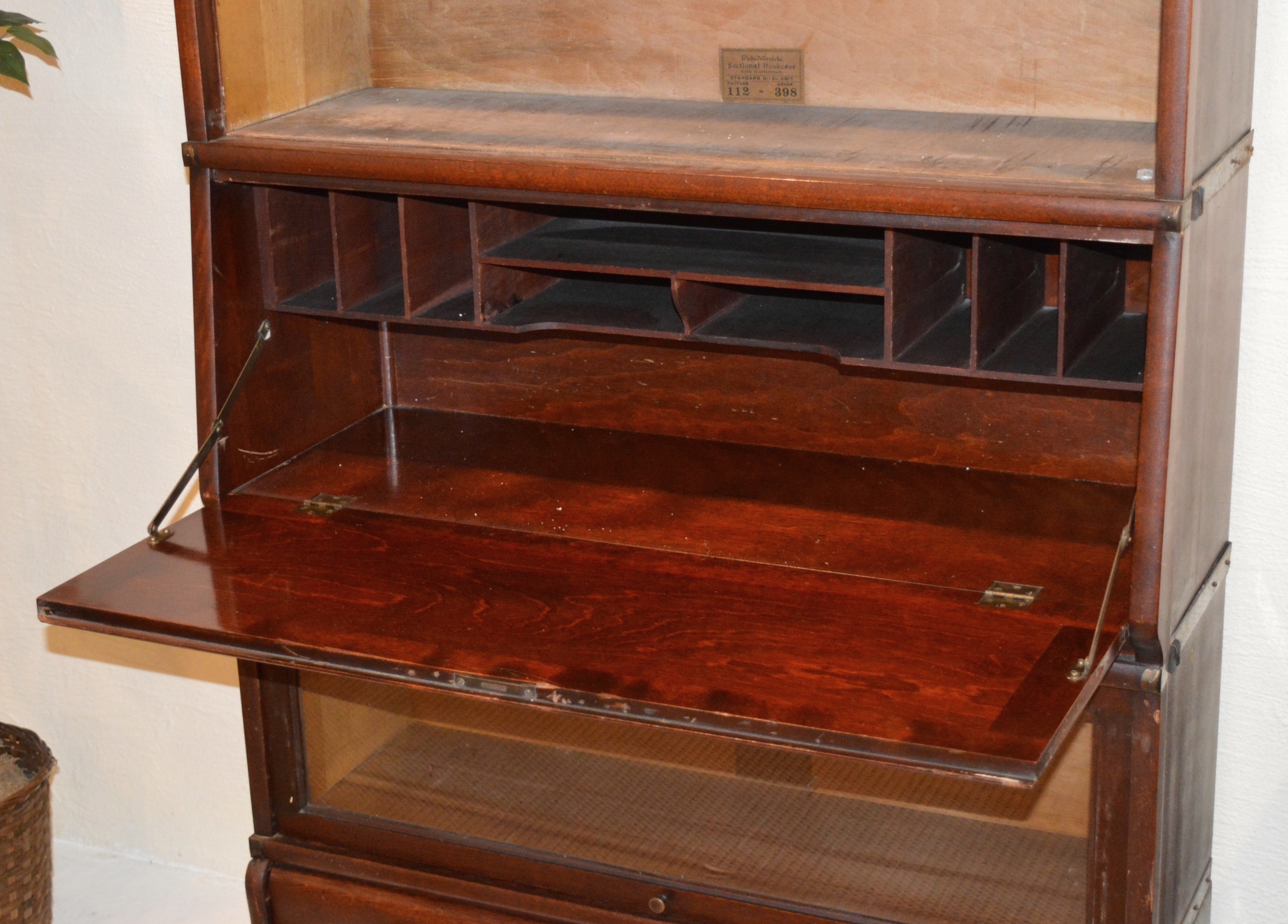 Antique Globe - Wernicke Sectional Bookcase