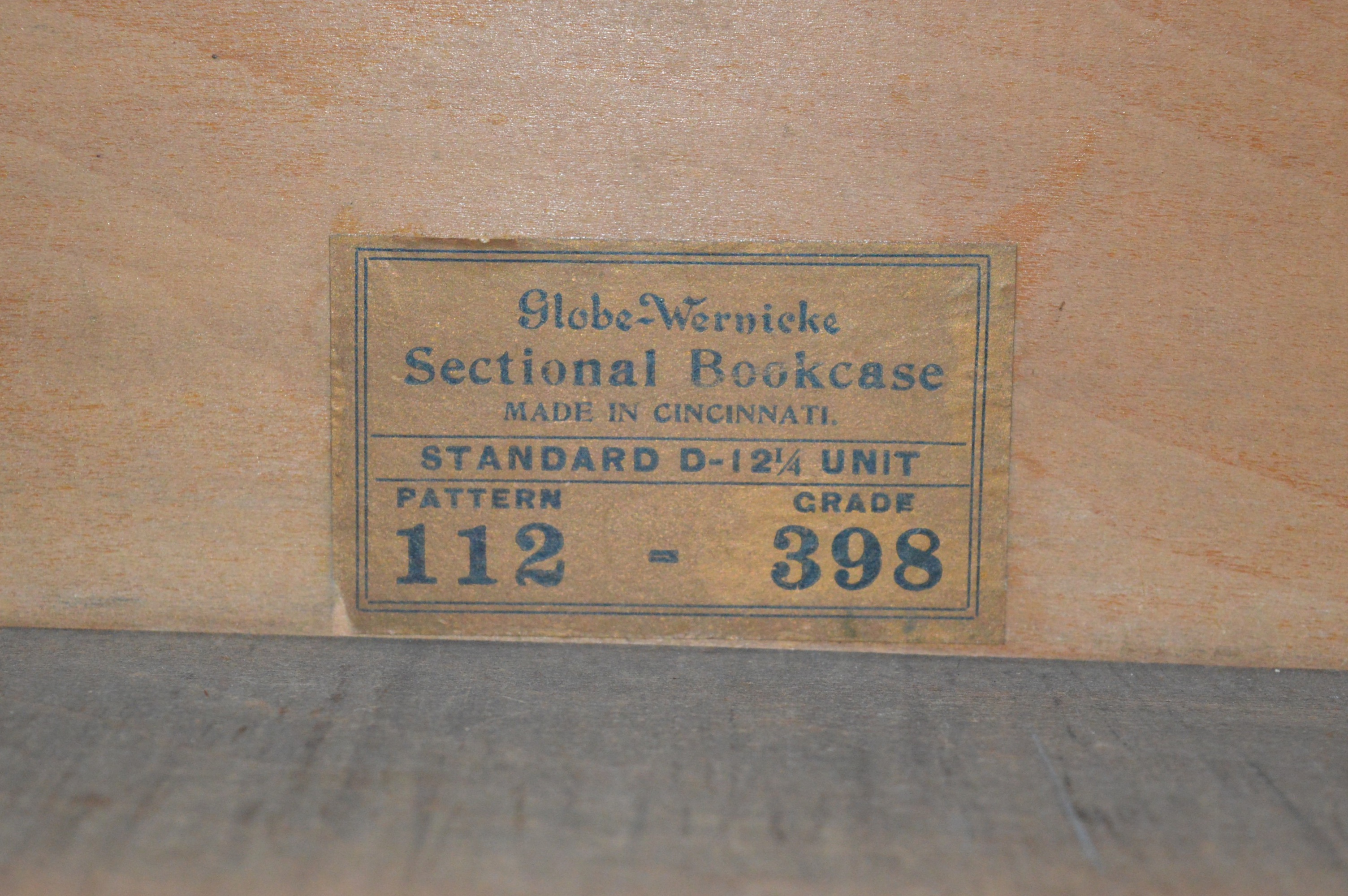 Antique Globe - Wernicke Sectional Bookcase