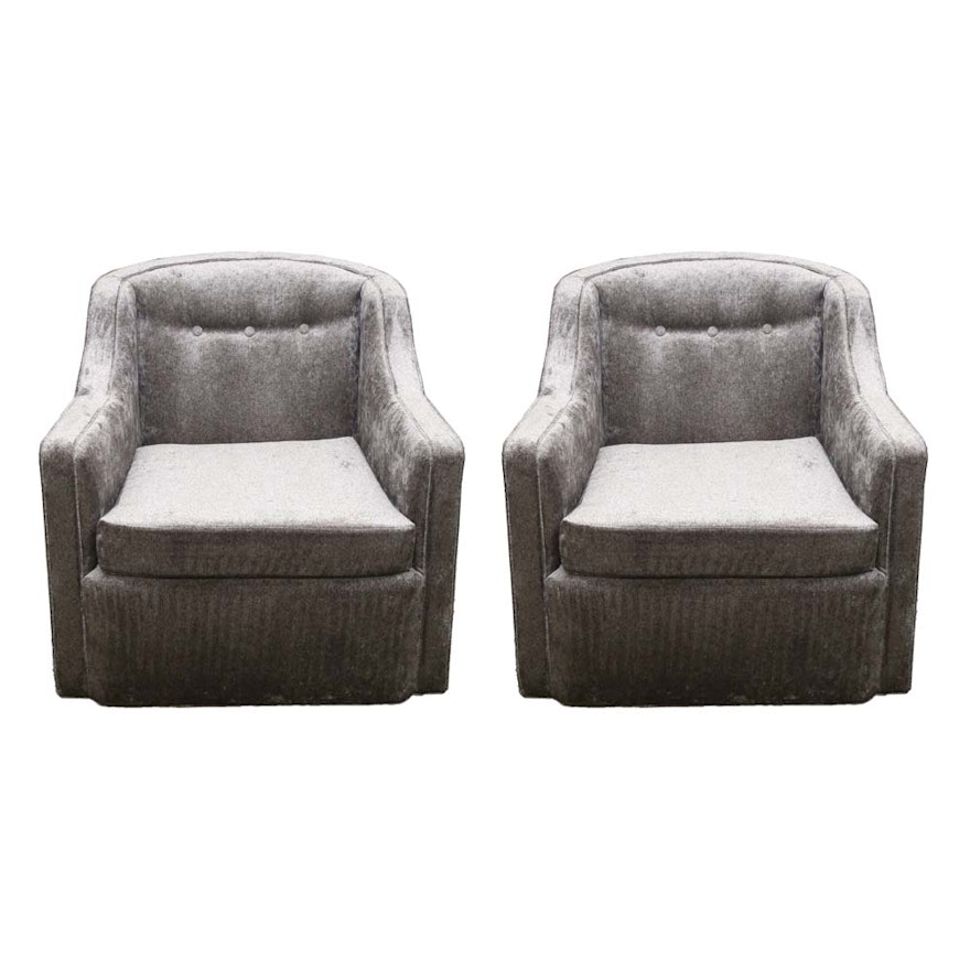 Mid Century Modern Style Swivel Chairs