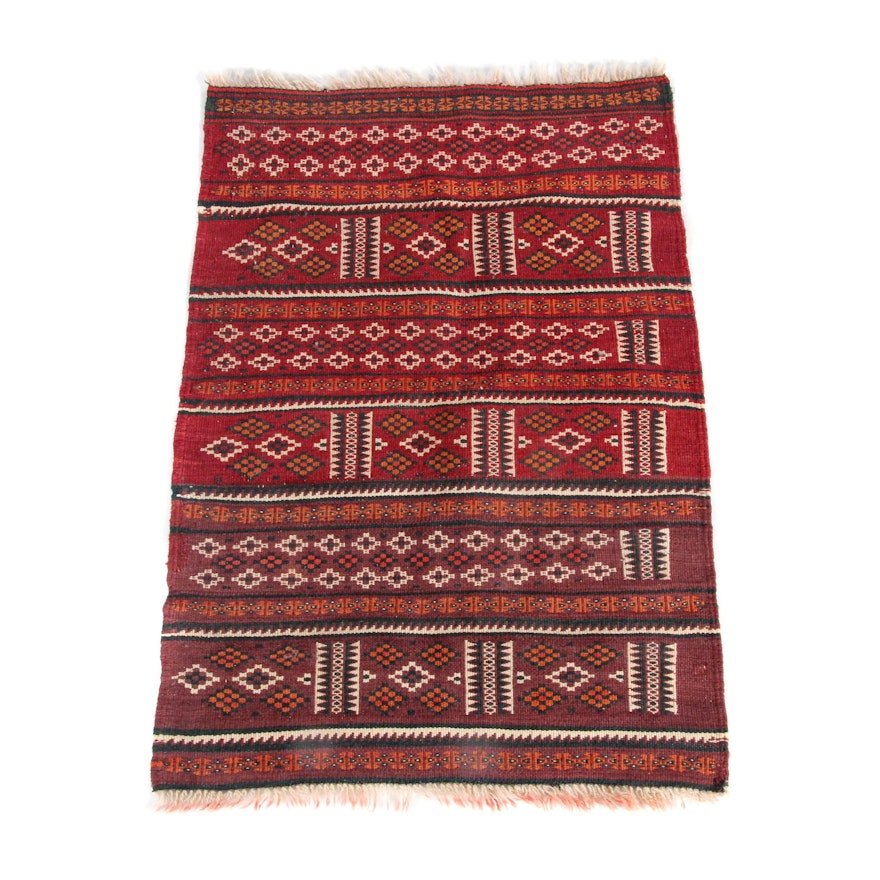 Handwoven Northern Persian Wool Accent Rug