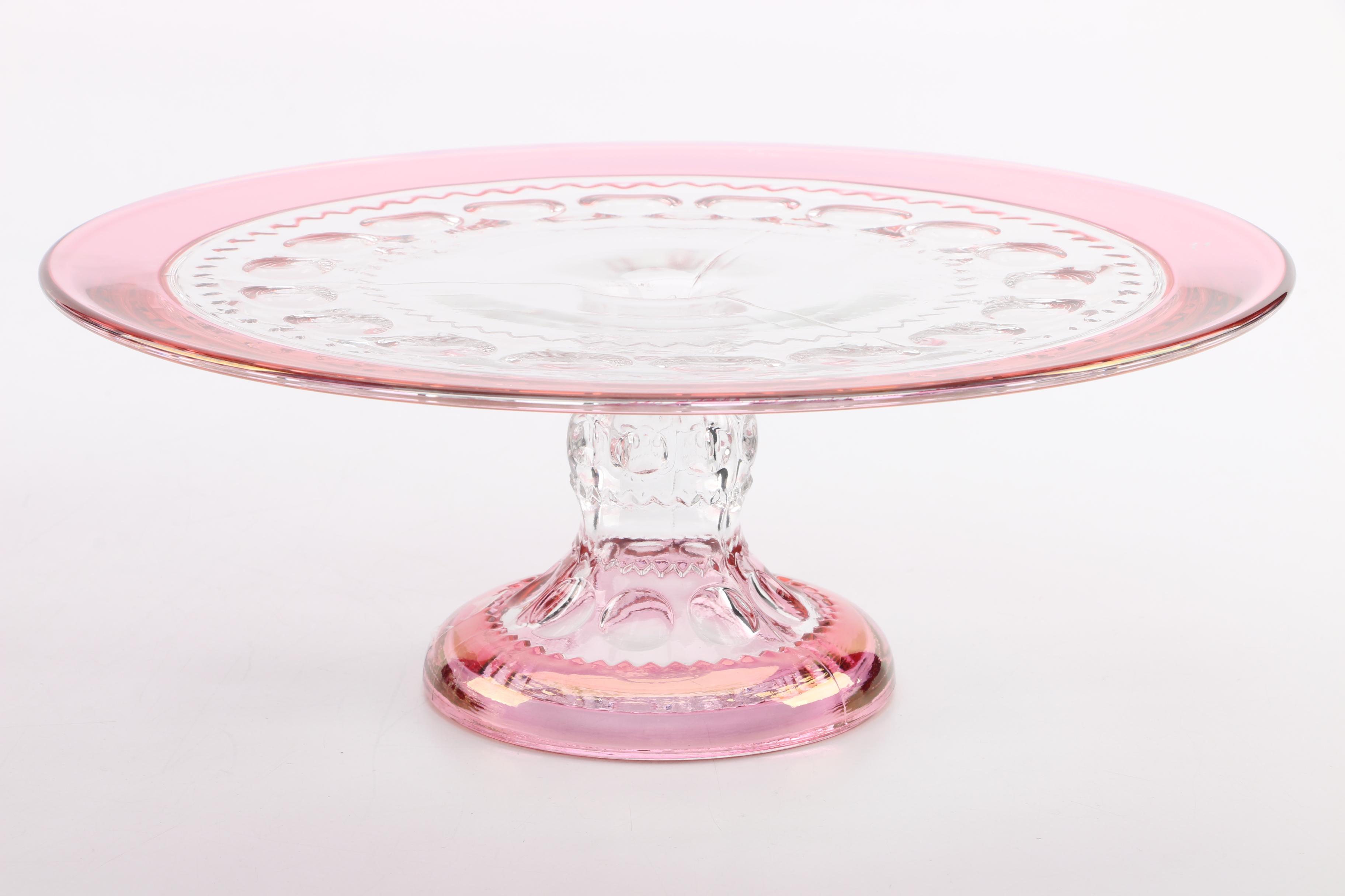 Collection of Cranberry Flashed Glass including "Kings Crown"