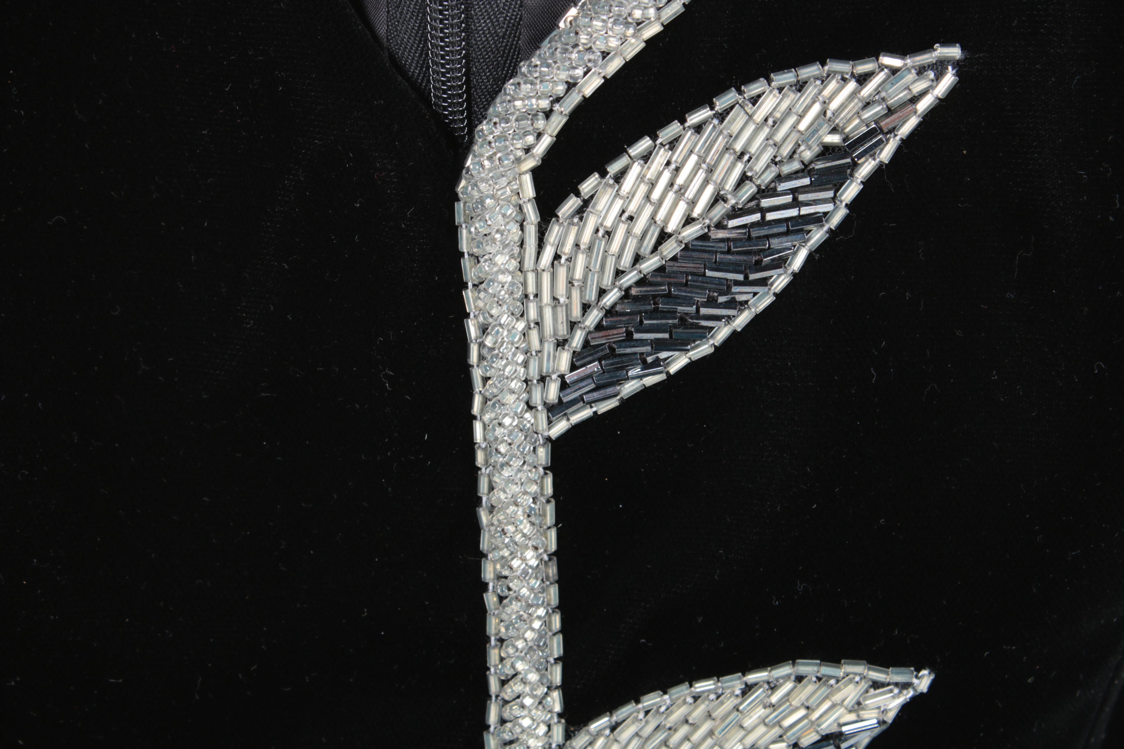 Bob Mackie Evening Black Velvet Dress