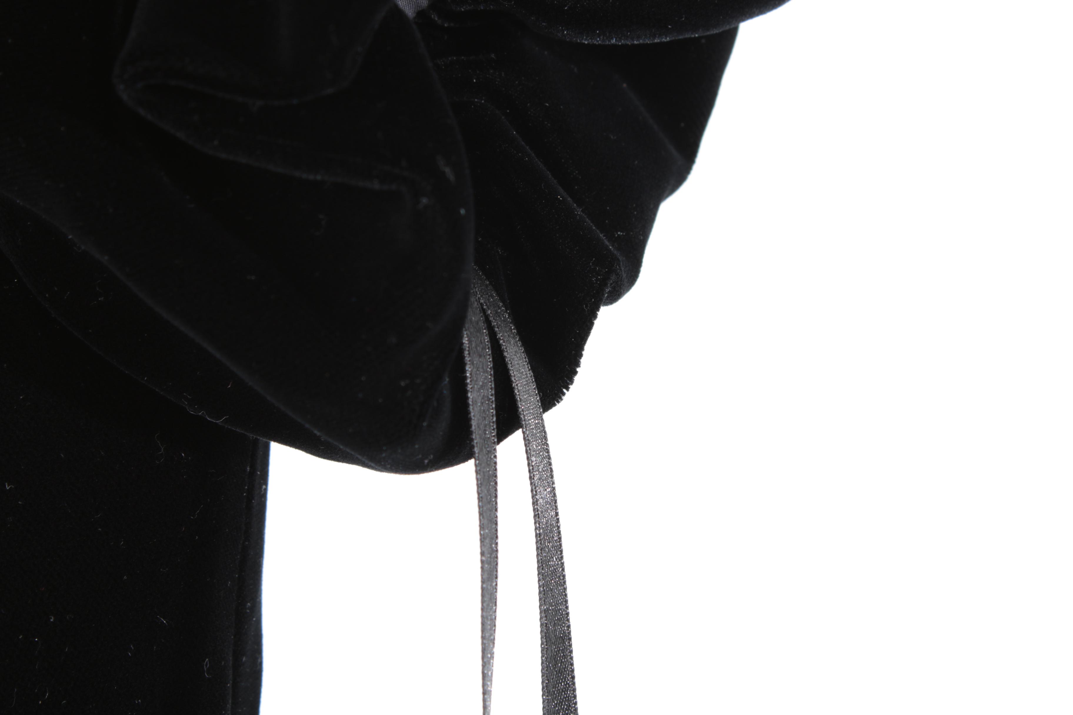 Bob Mackie Evening Black Velvet Dress