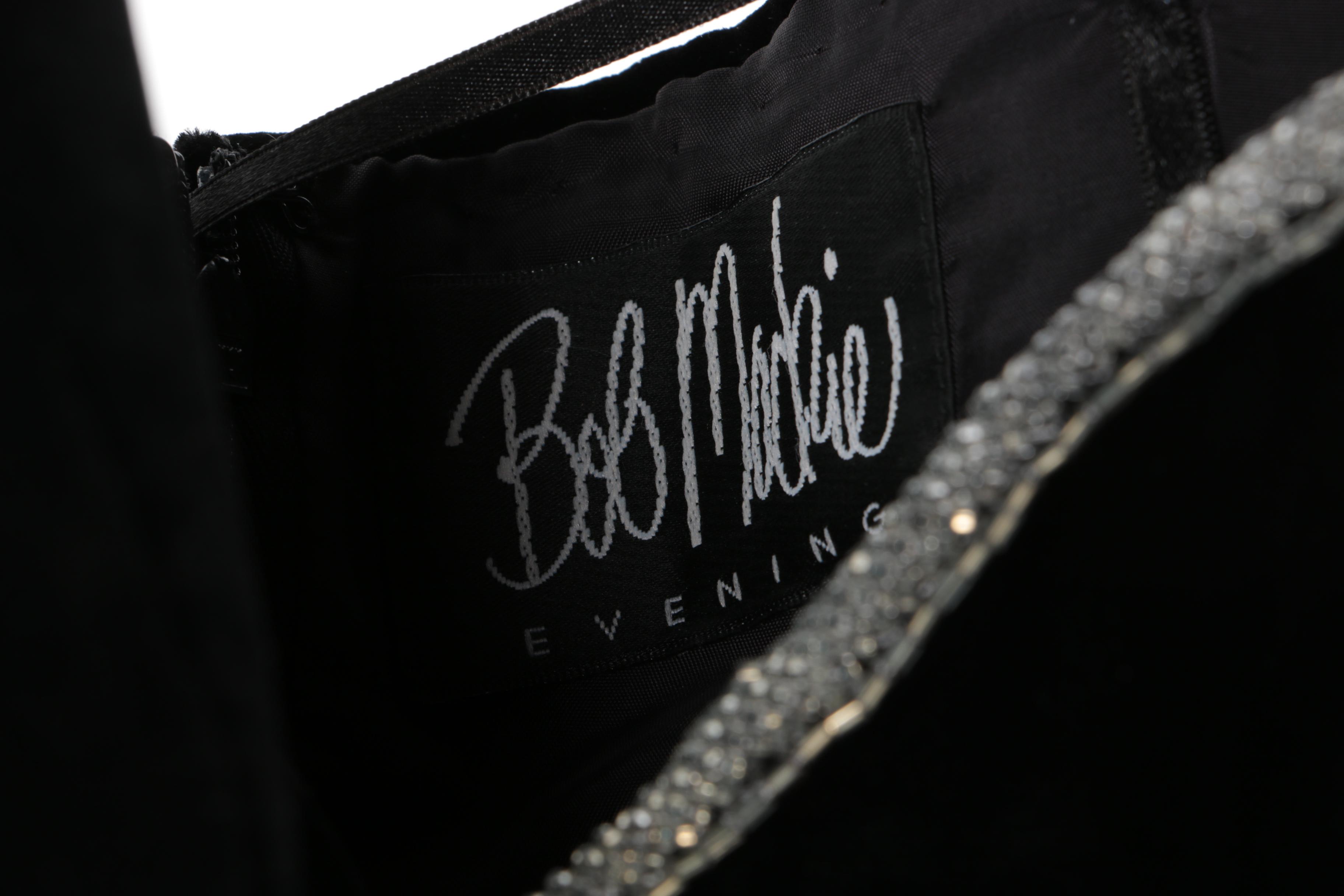 Bob Mackie Evening Black Velvet Dress
