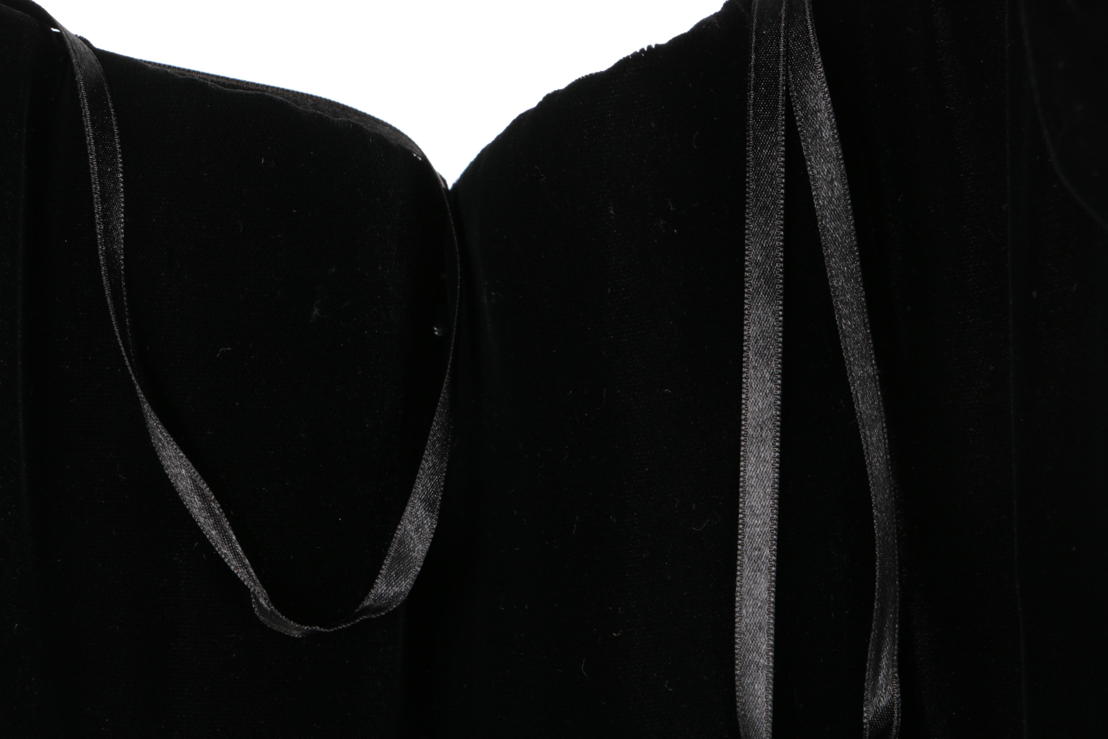 Bob Mackie Evening Black Velvet Dress