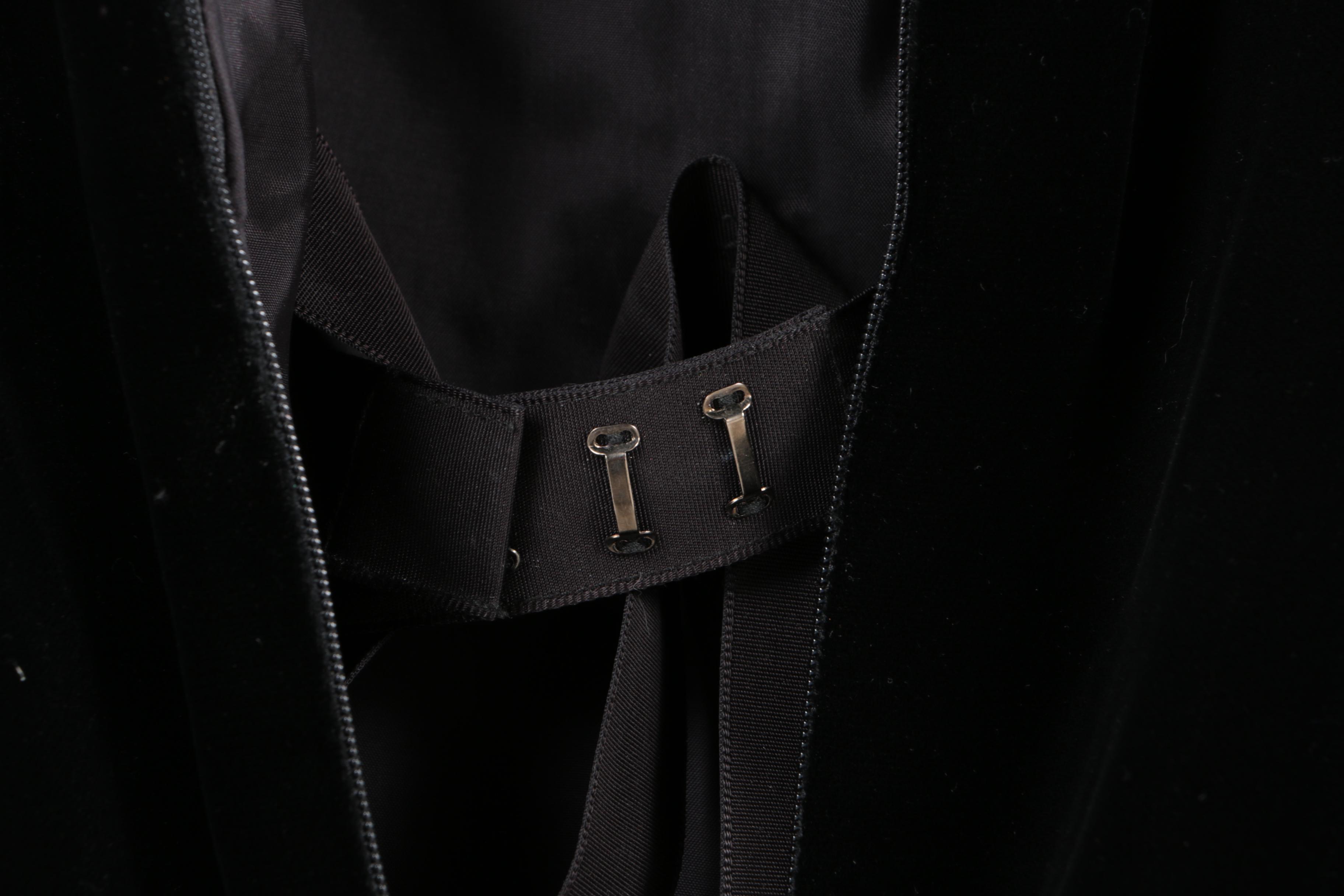 Bob Mackie Evening Black Velvet Dress