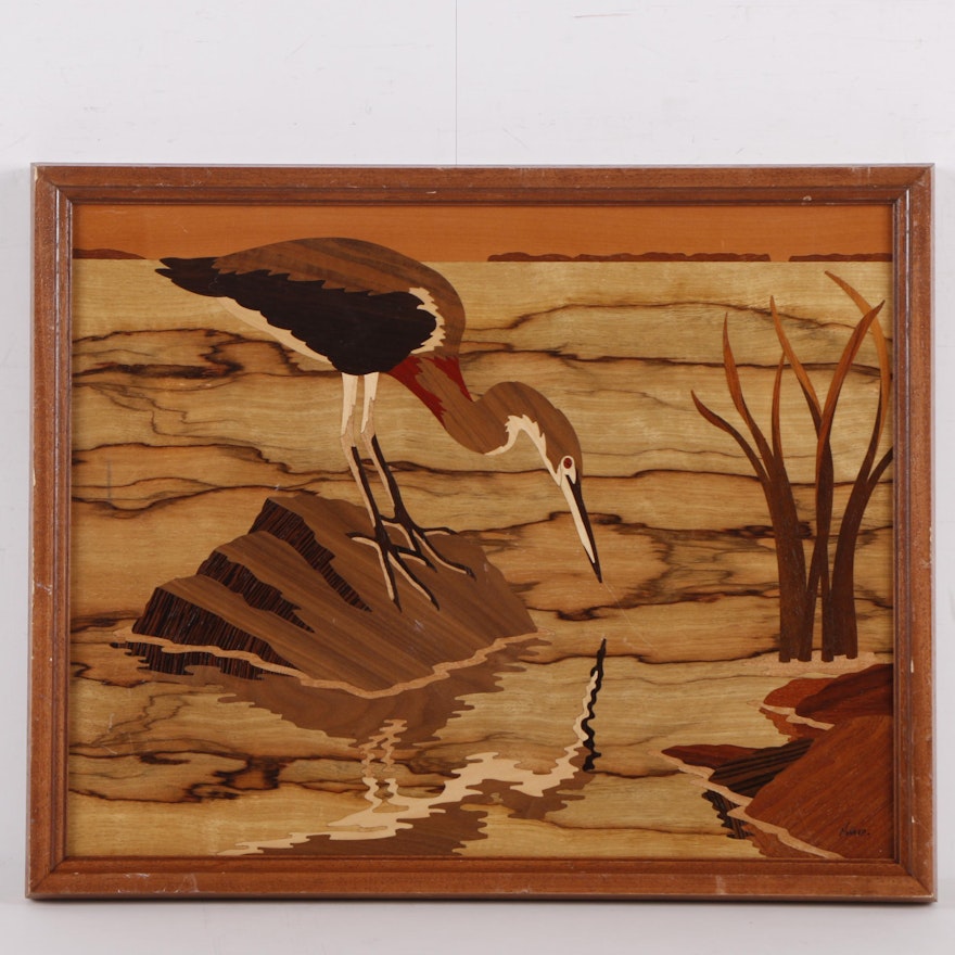 Jeff Nelson Hudson River Inlay Marquetry Art