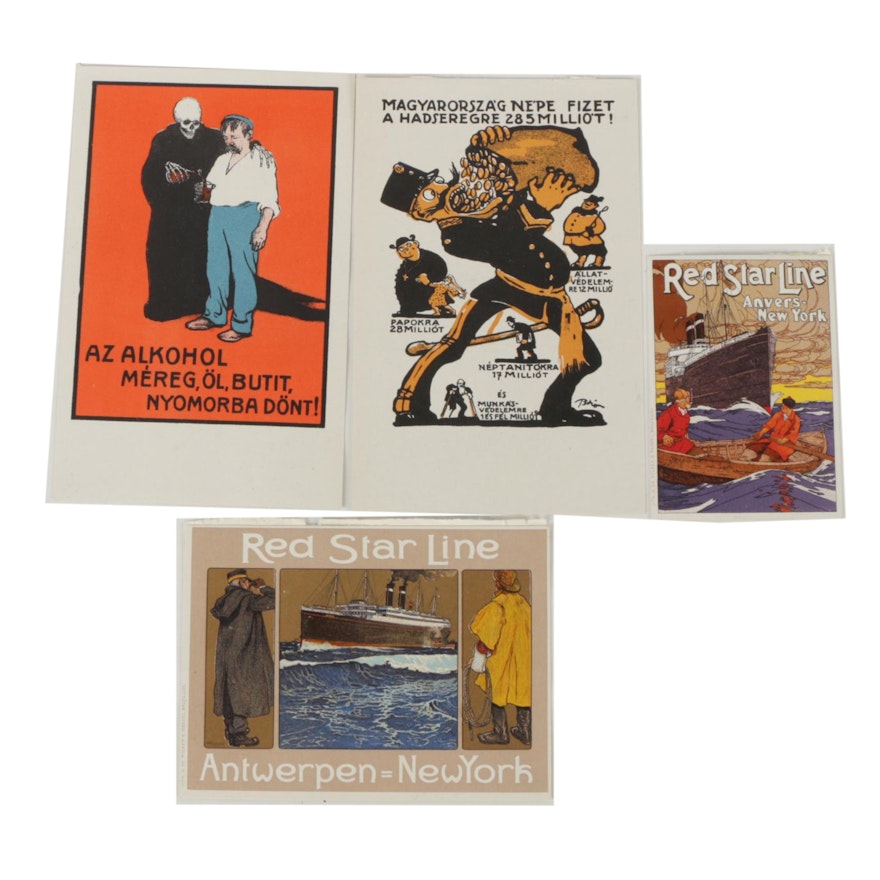Vintage Chromolithograph and Color Lithograph Postcards