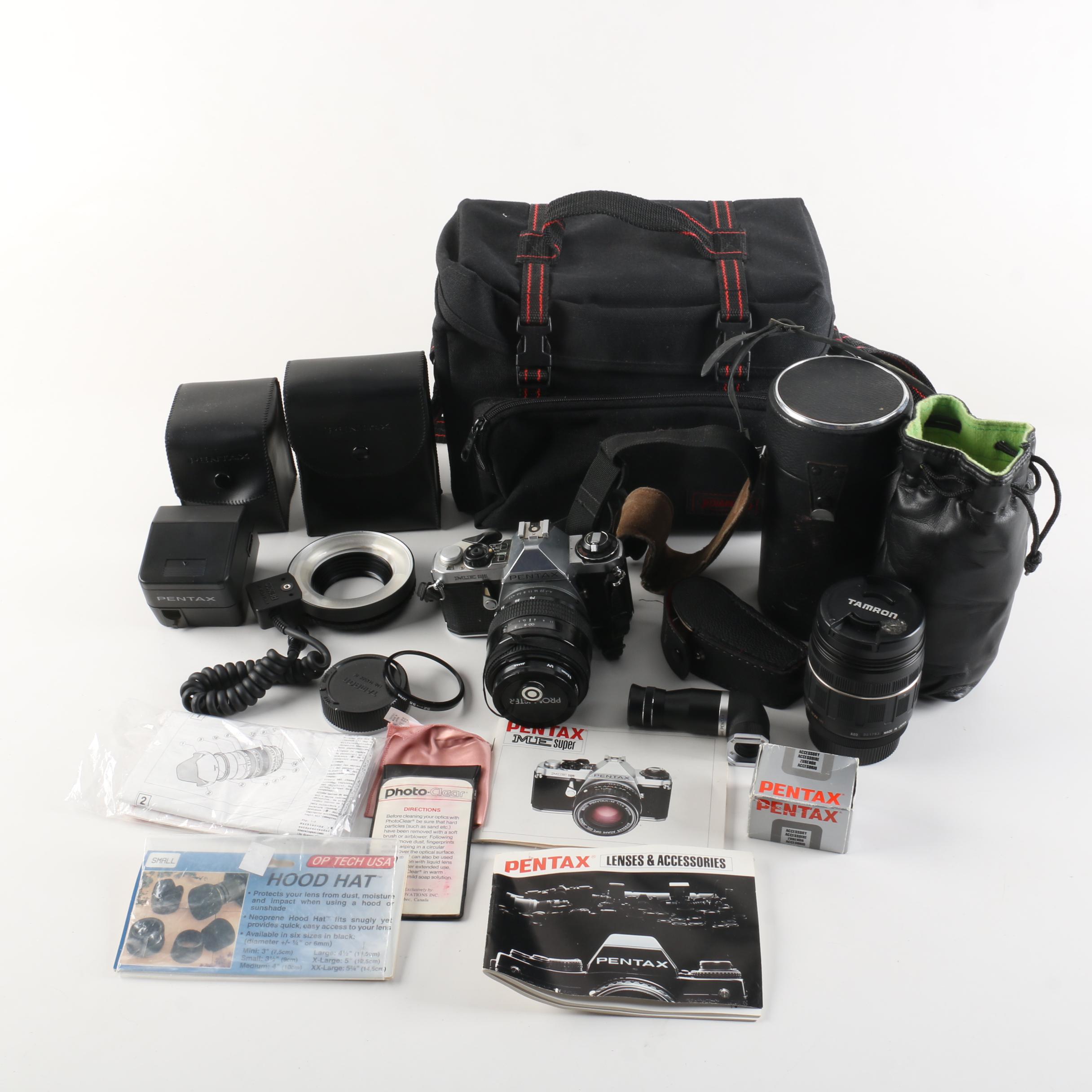 Pentax Camera, Lens, Bag and Accessories