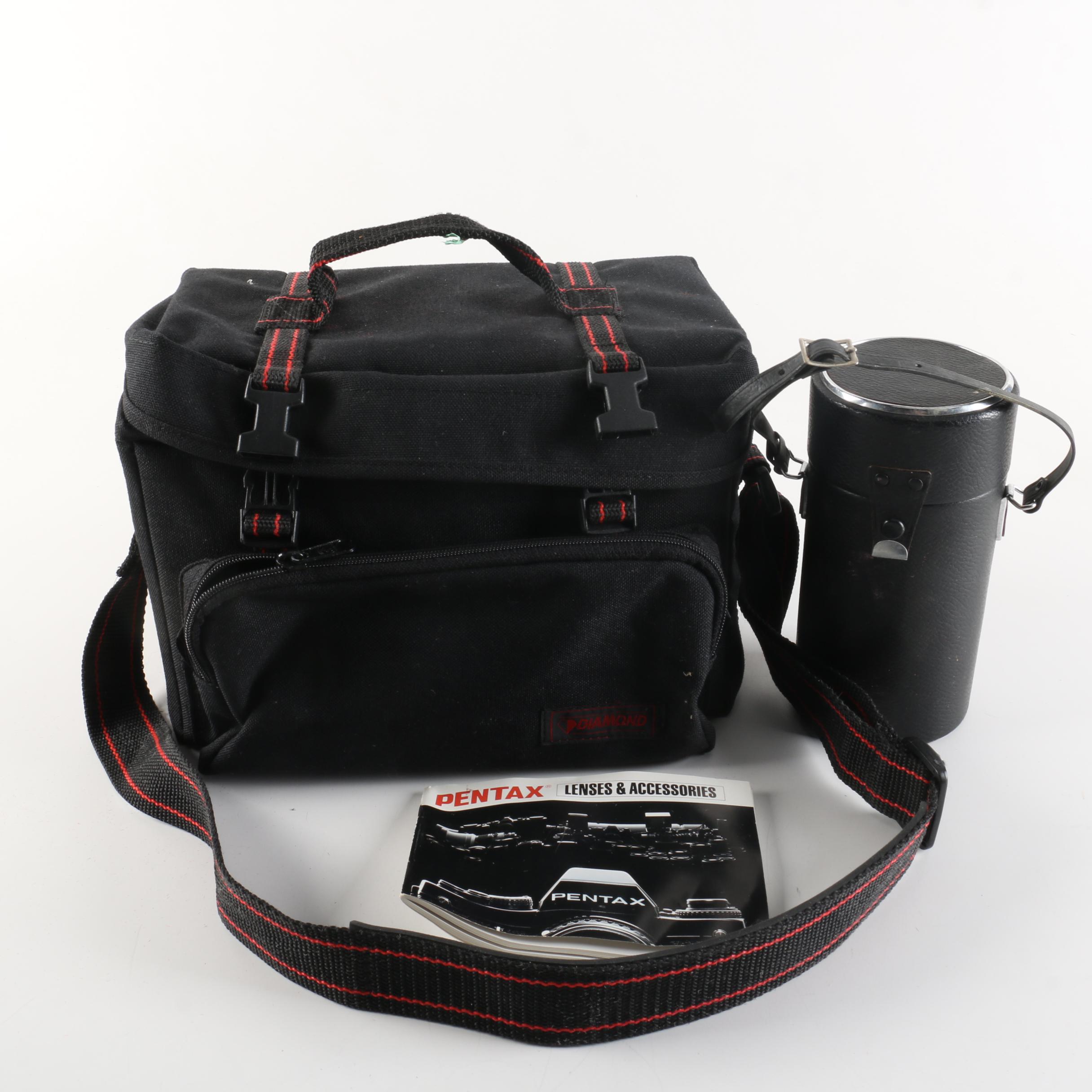 Pentax Camera, Lens, Bag and Accessories