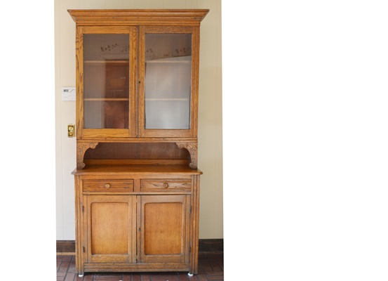Antique Oak China Cabinet