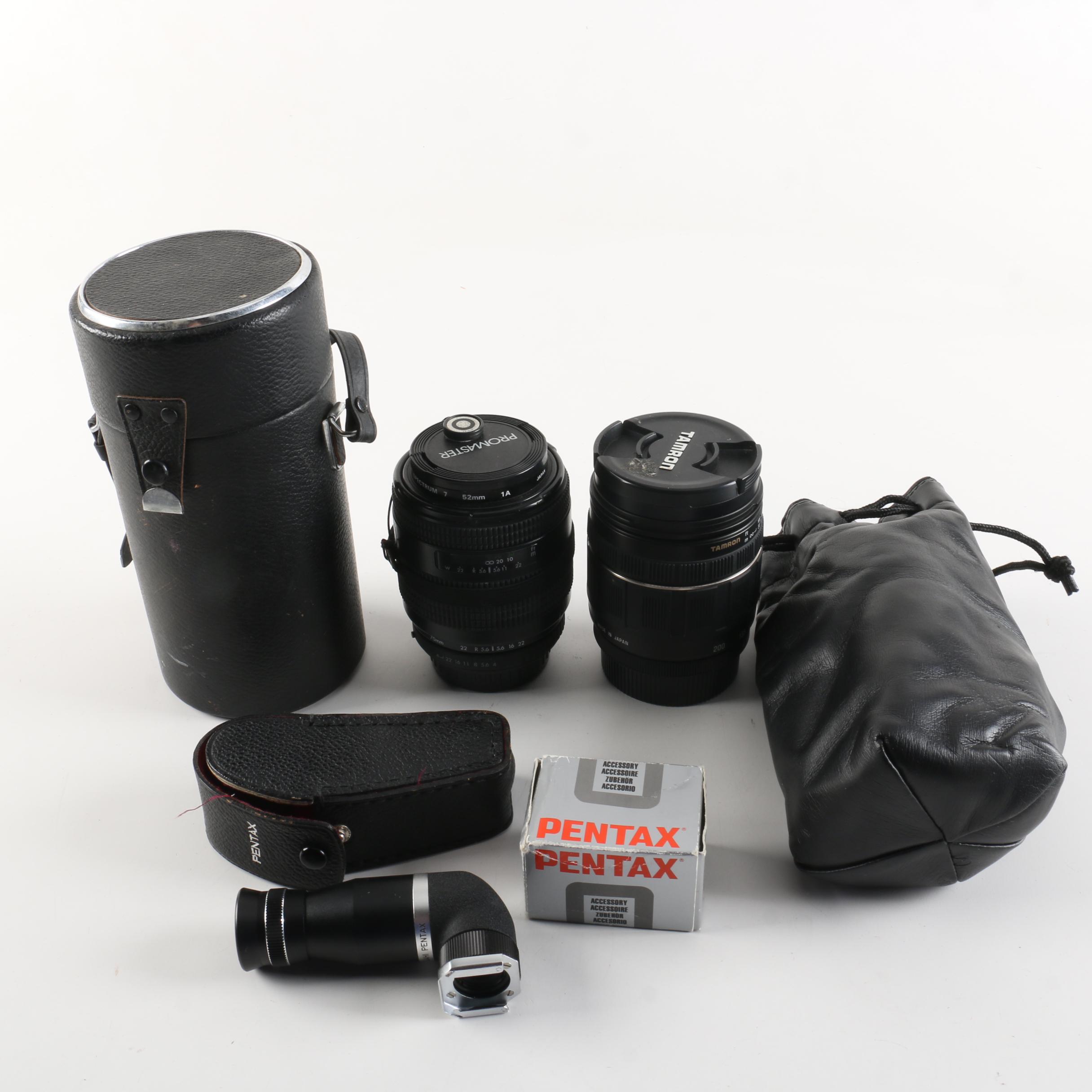 Pentax Camera, Lens, Bag and Accessories