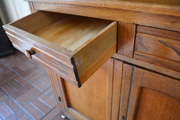 Antique Oak China Cabinet