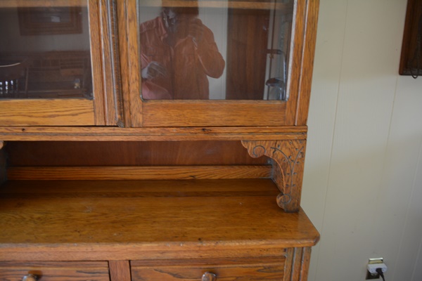 Antique Oak China Cabinet