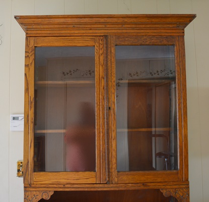 Antique Oak China Cabinet