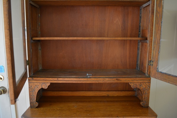 Antique Oak China Cabinet