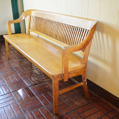 1900's Railroad Station Bench
