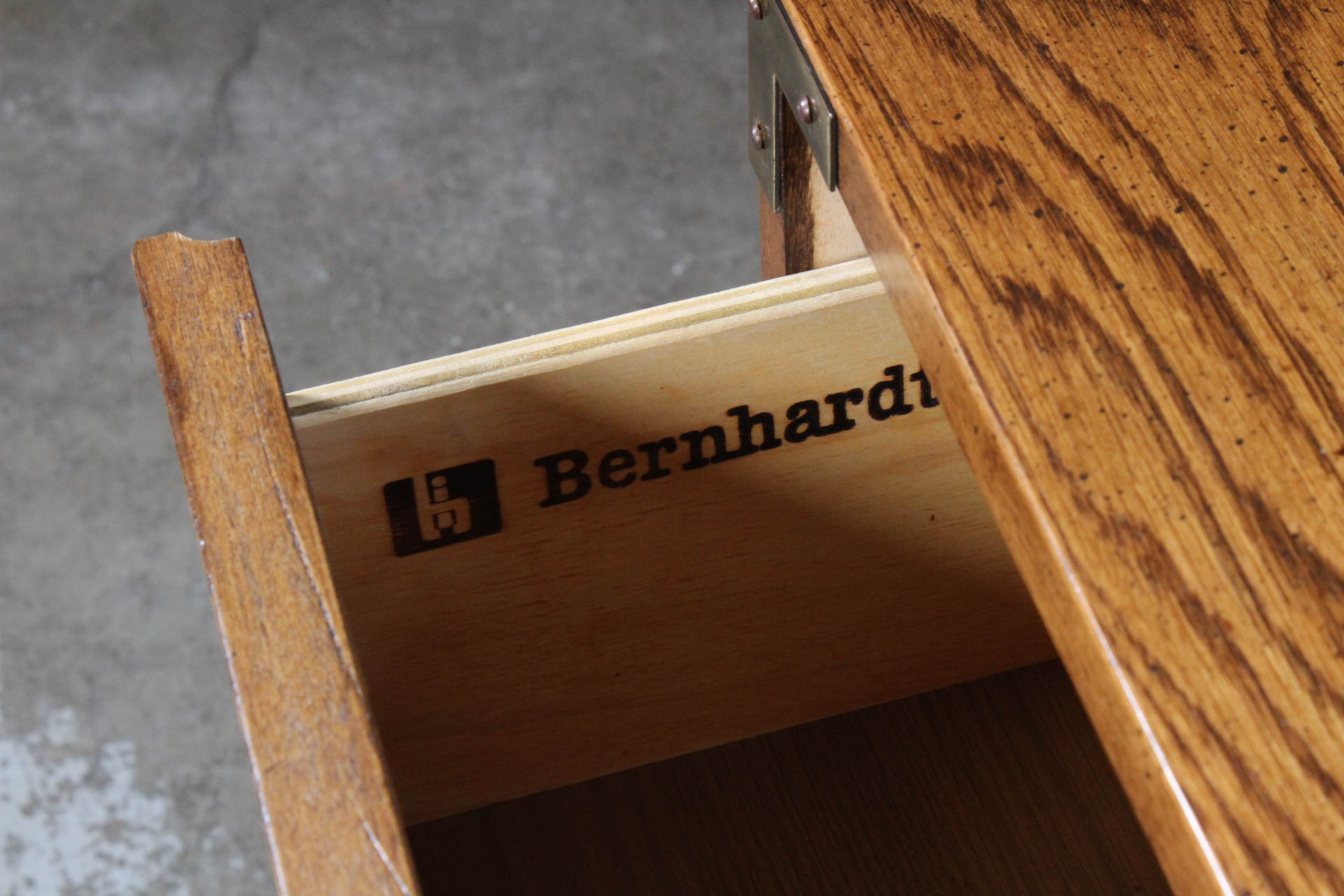 Vintage Campaign Style Bedroom Suite by Bernhardt Furniture