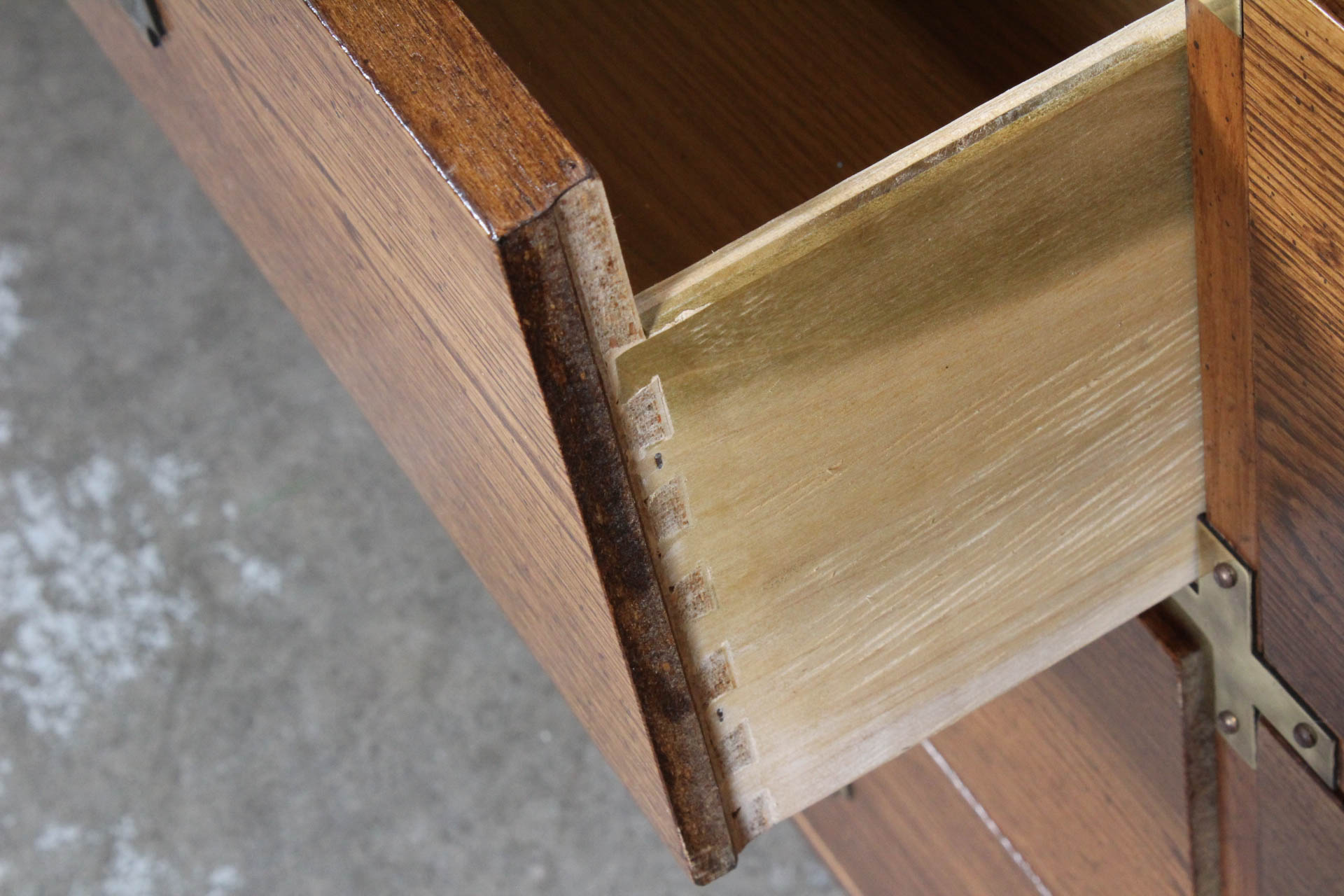 Vintage Campaign Style Bedroom Suite by Bernhardt Furniture