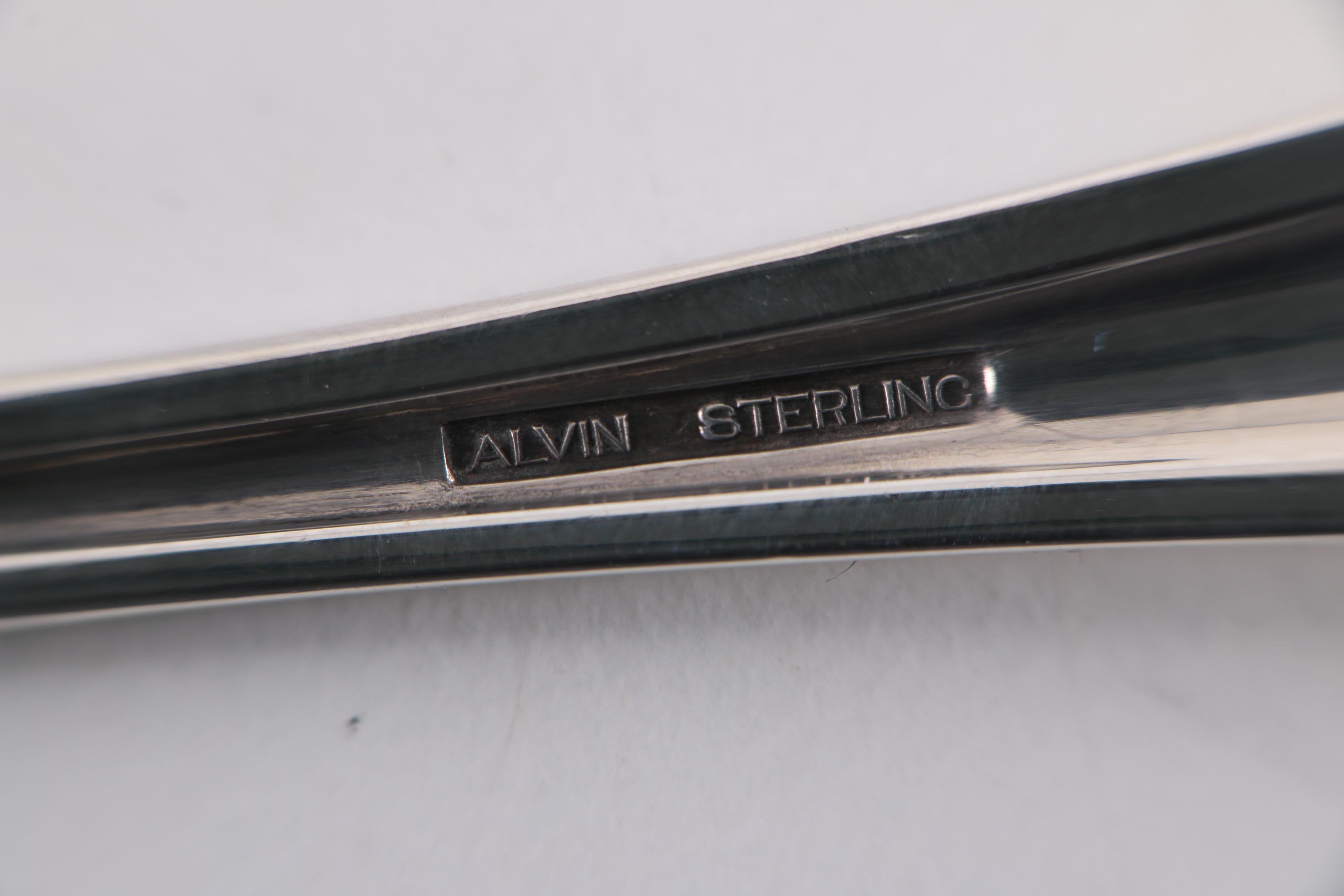 Koch & Bergfeld German 800 Silver Spoons with Alvin Sterling Spoon