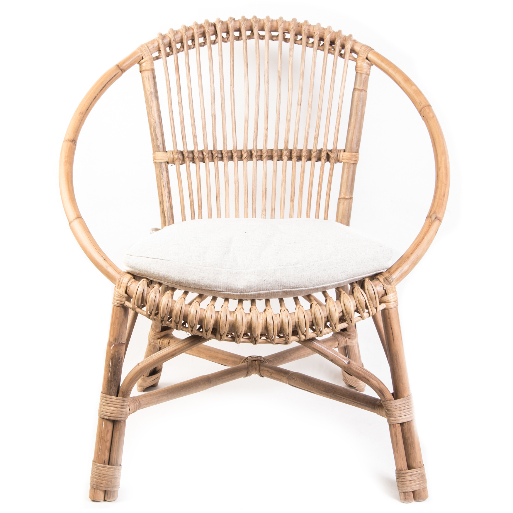 Contemporary Round Rattan Chair