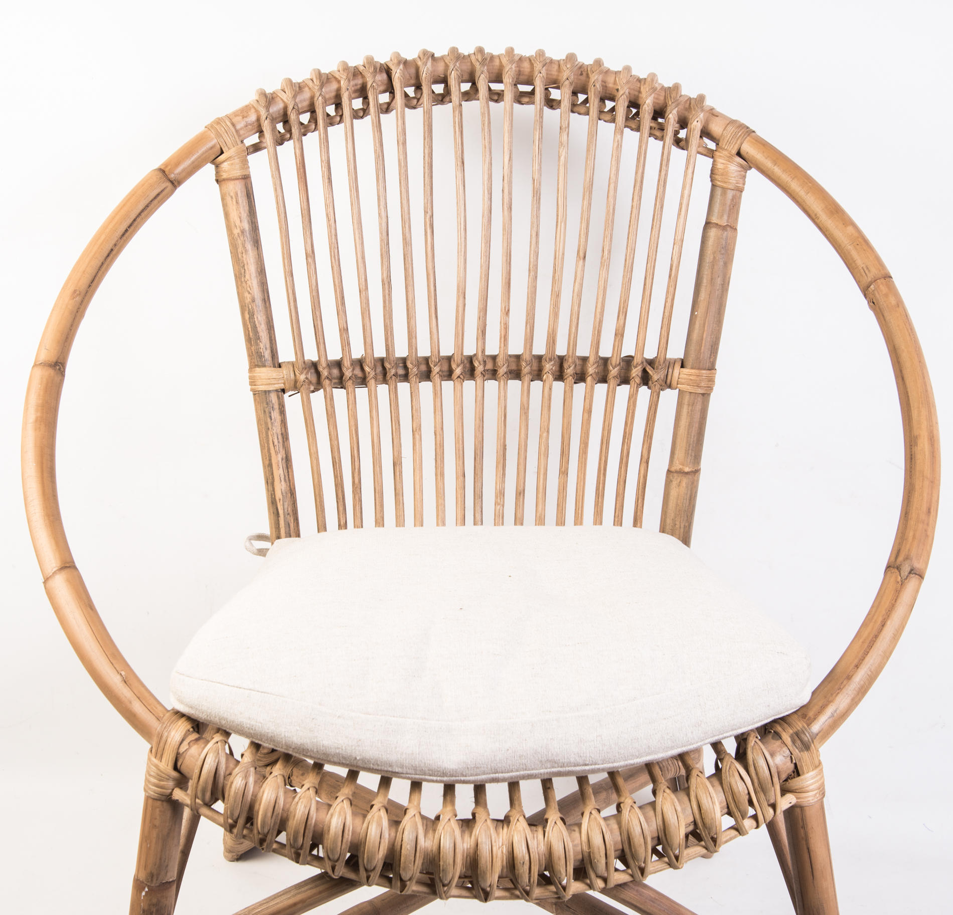 Contemporary Round Rattan Chair