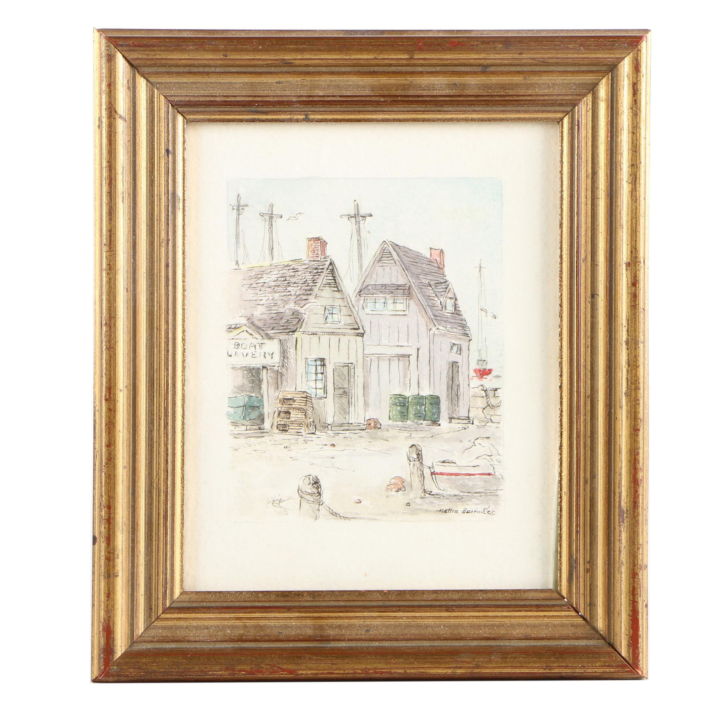 Hattie Barringer Watercolor Painting