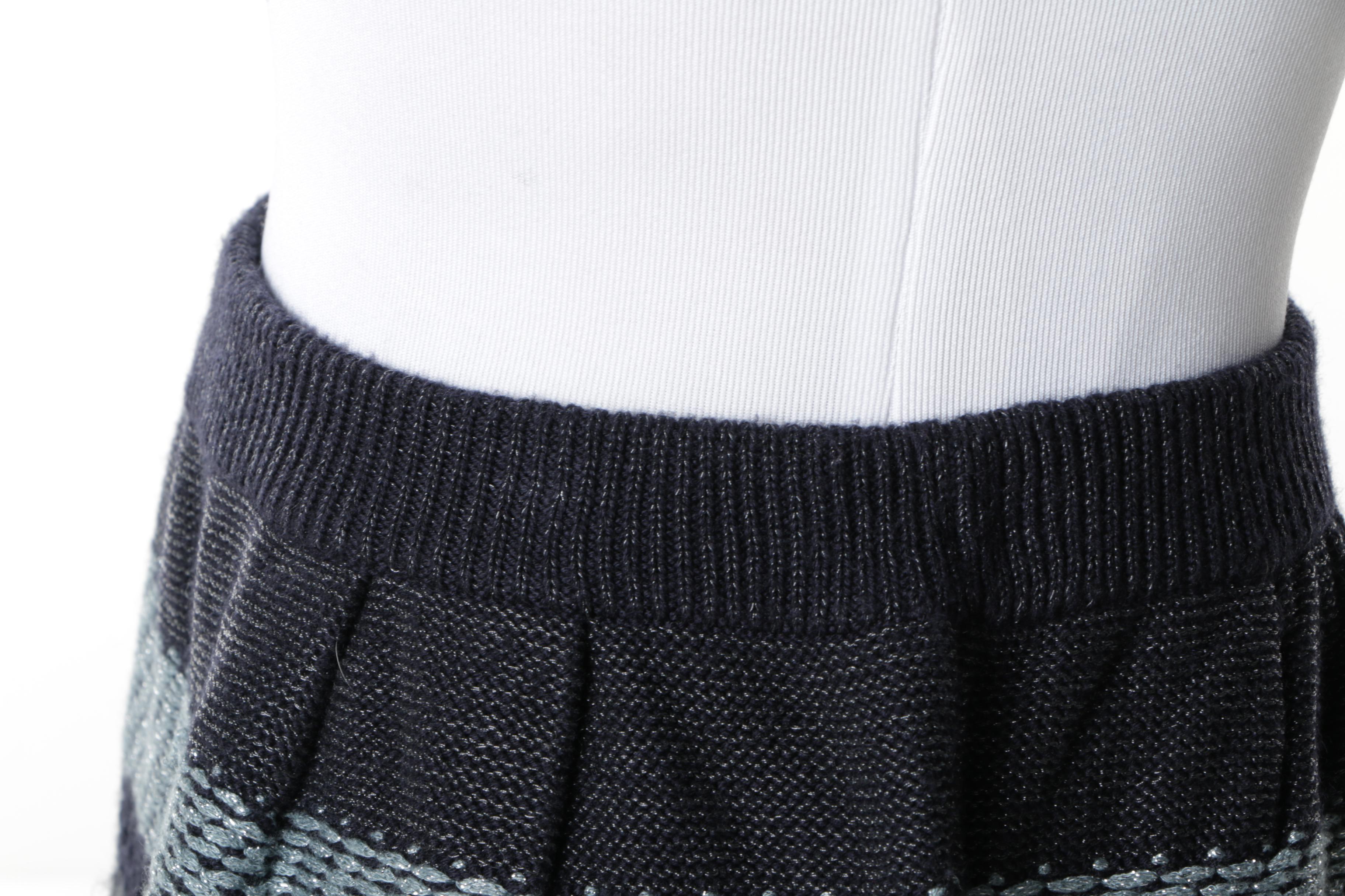 Women's Tory Burch Cotton and Wool Blend Striped Skirts