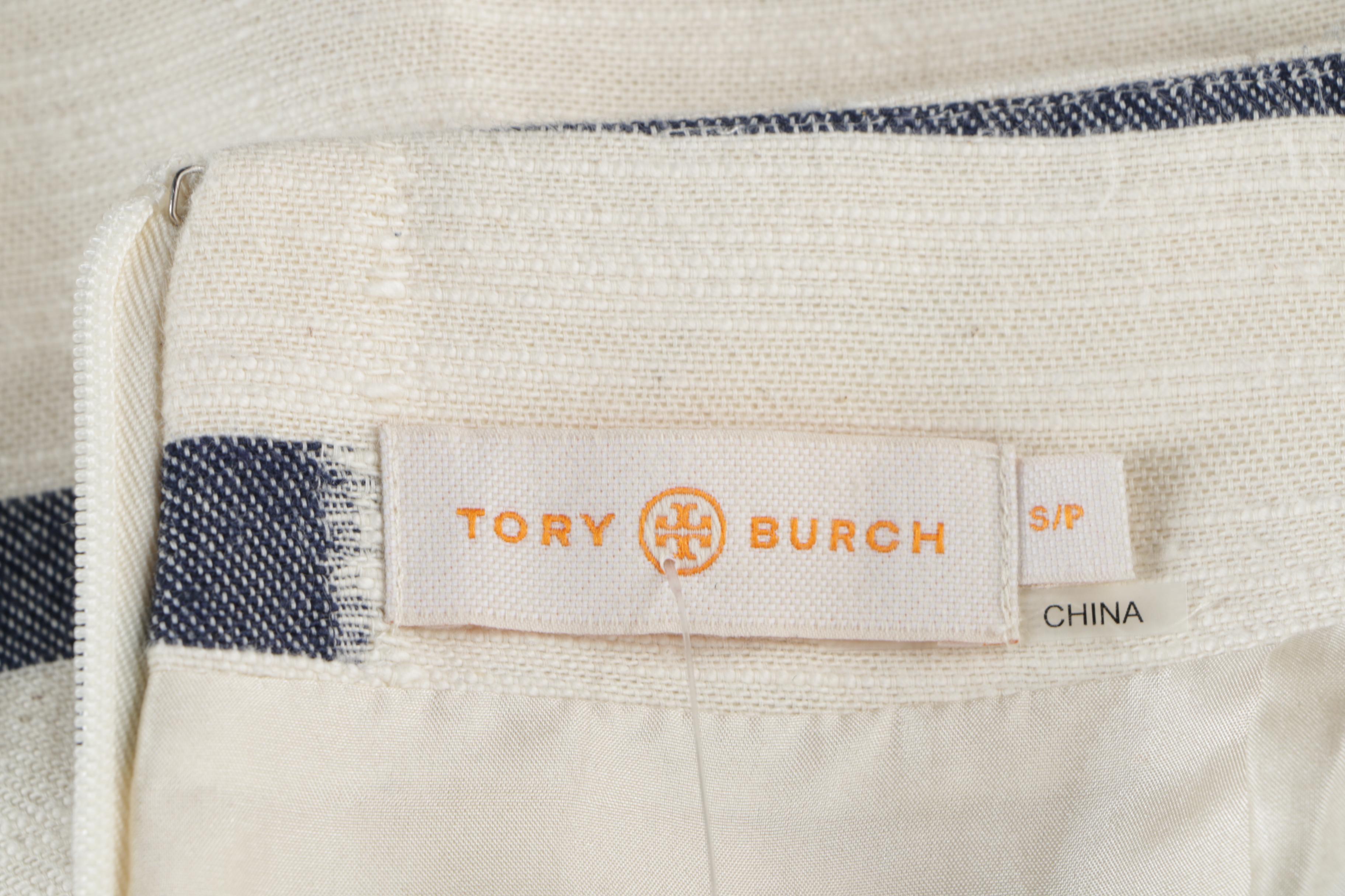 Women's Tory Burch Cotton and Wool Blend Striped Skirts