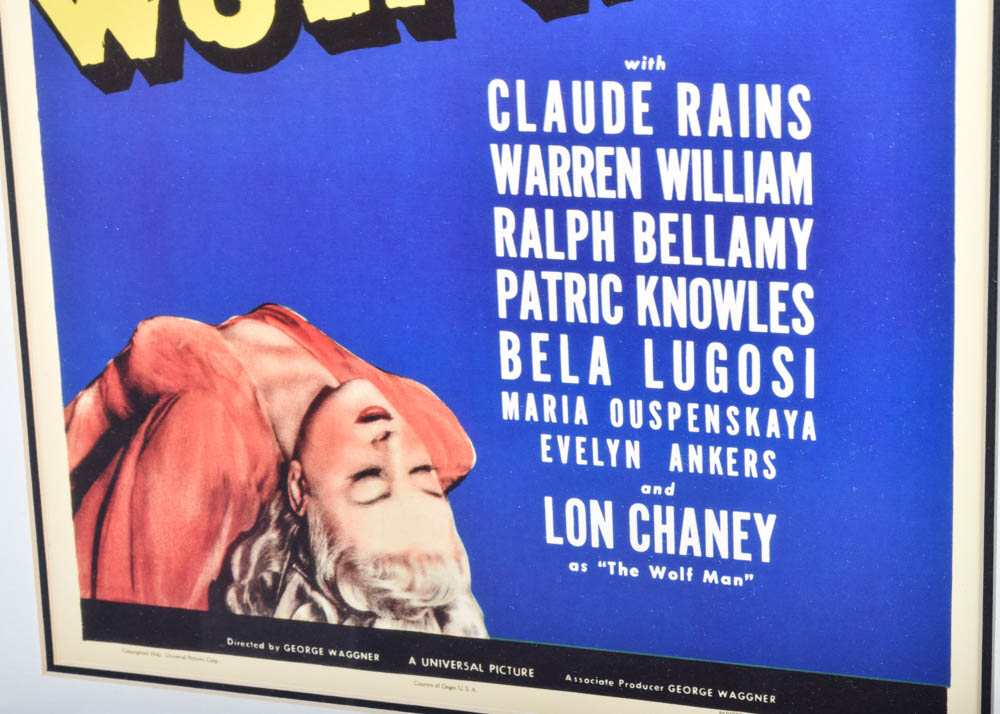 "Dracula" and "The Wolf Man" Classic Movie Posters