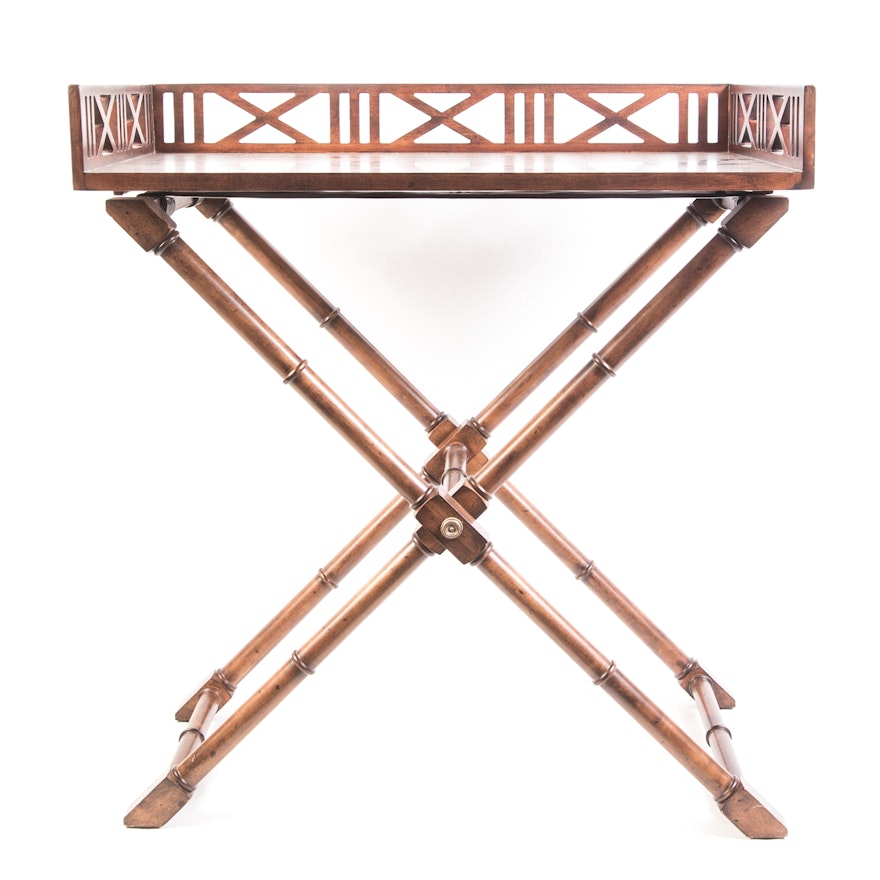 Ethan Allen "Caramel West Indies" Tray Table