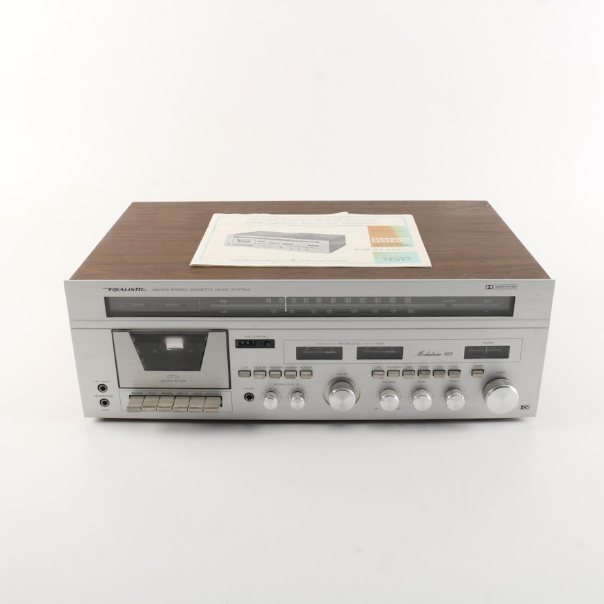 Vintage Realistic AM/FM Stereo Cassette System